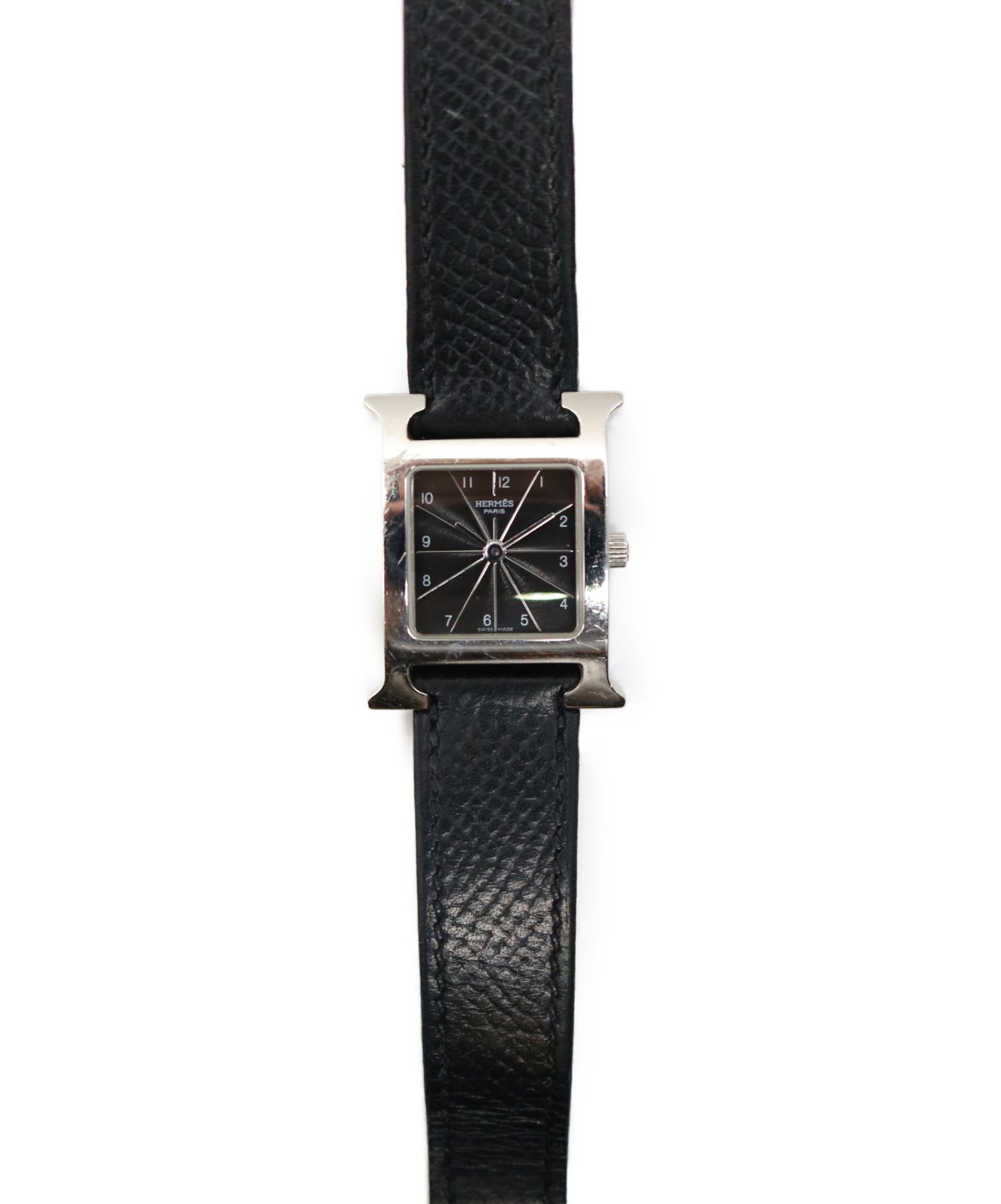 中古・古着通販】HERMES (エルメス) Hウォッチ ブラック サイズ:- HH1 