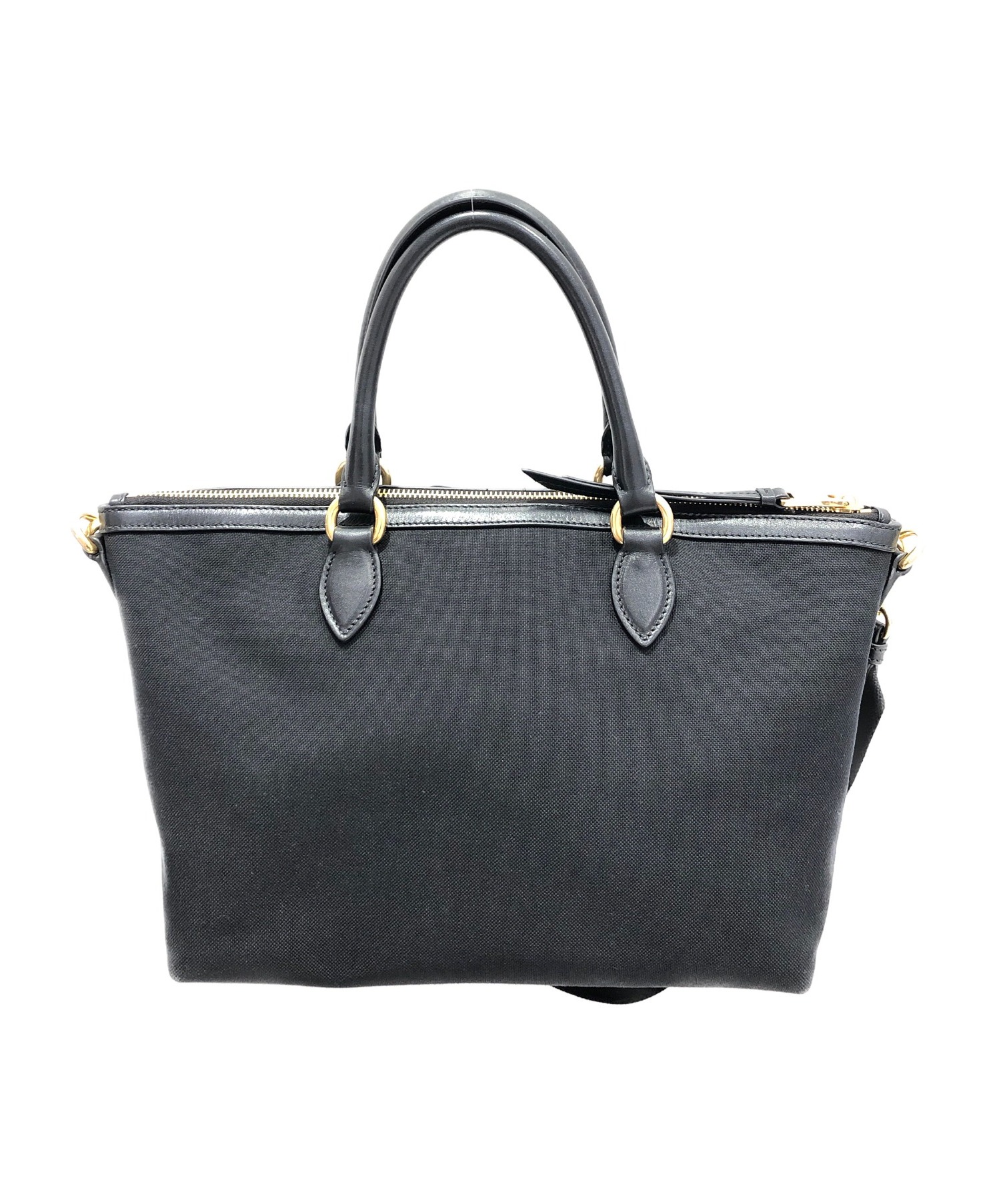 中古・古着通販】PRADA (プラダ) ロゴジャガードトート ブラック 