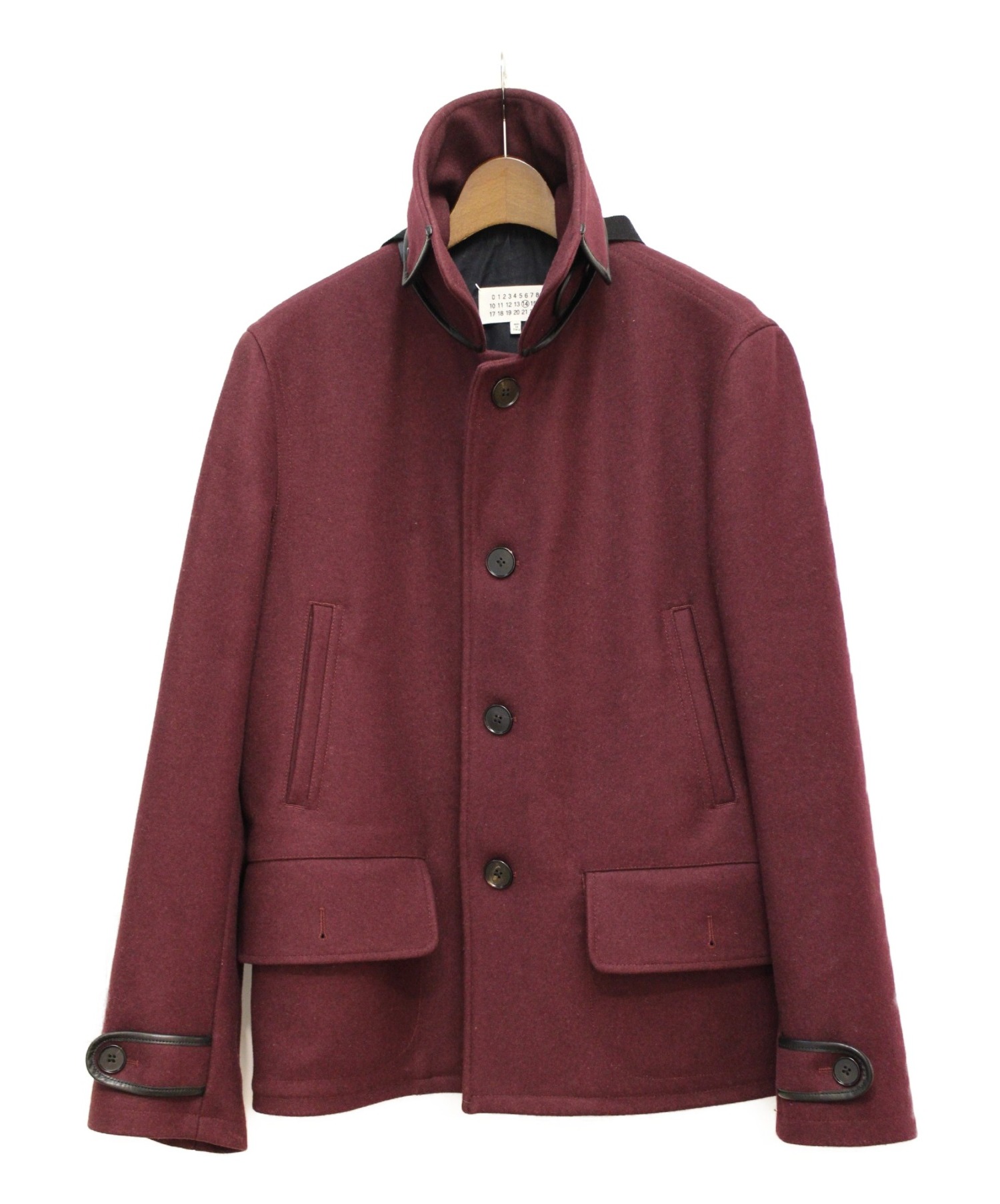 Maison Margiela チェスターコート ボルドー ピークドラペル Maison Margiela（旧Maison Martin Margiela） - Maison