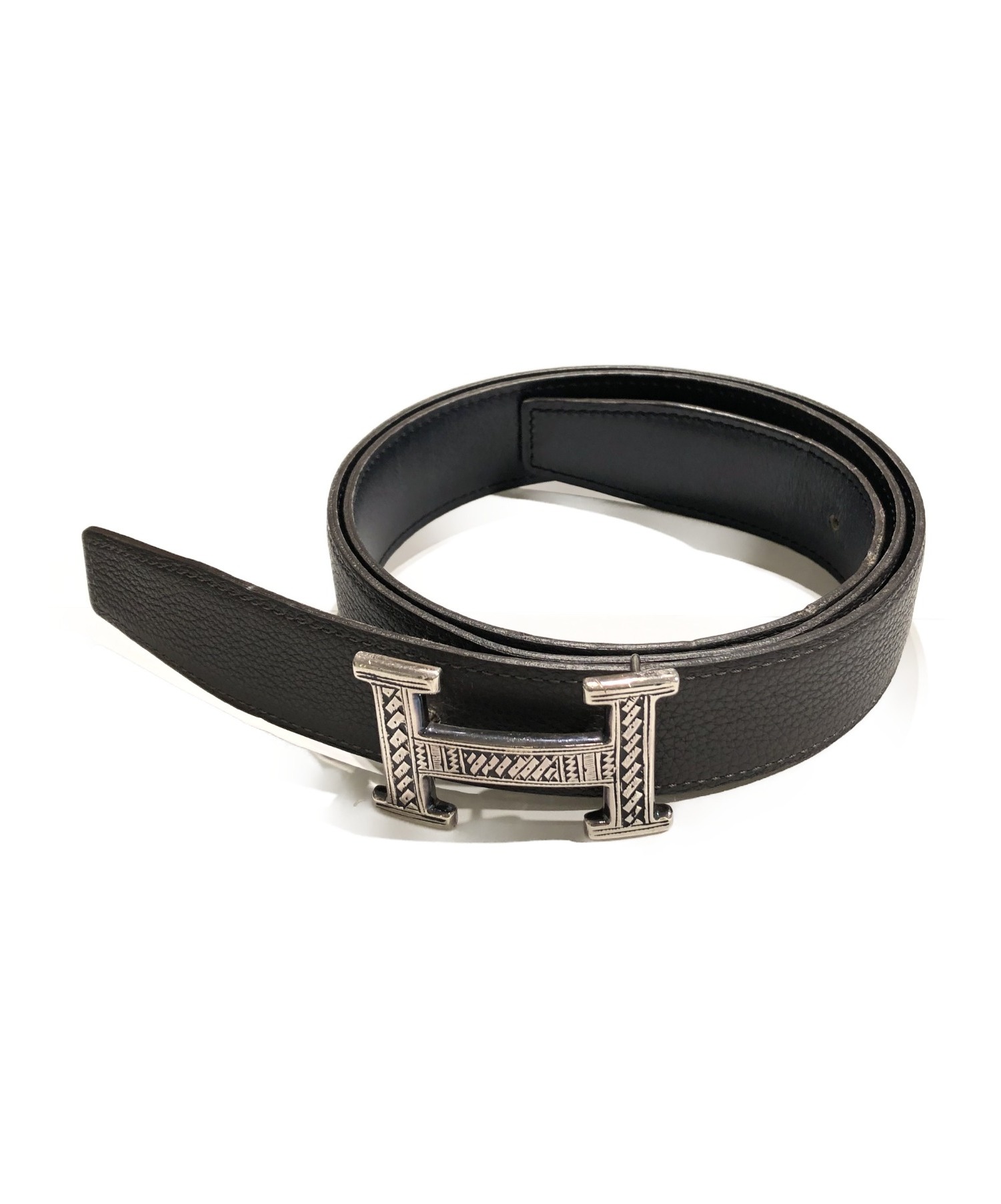 中古・古着通販】HERMES (エルメス) トゥアレグベルト ネイビー サイズ 