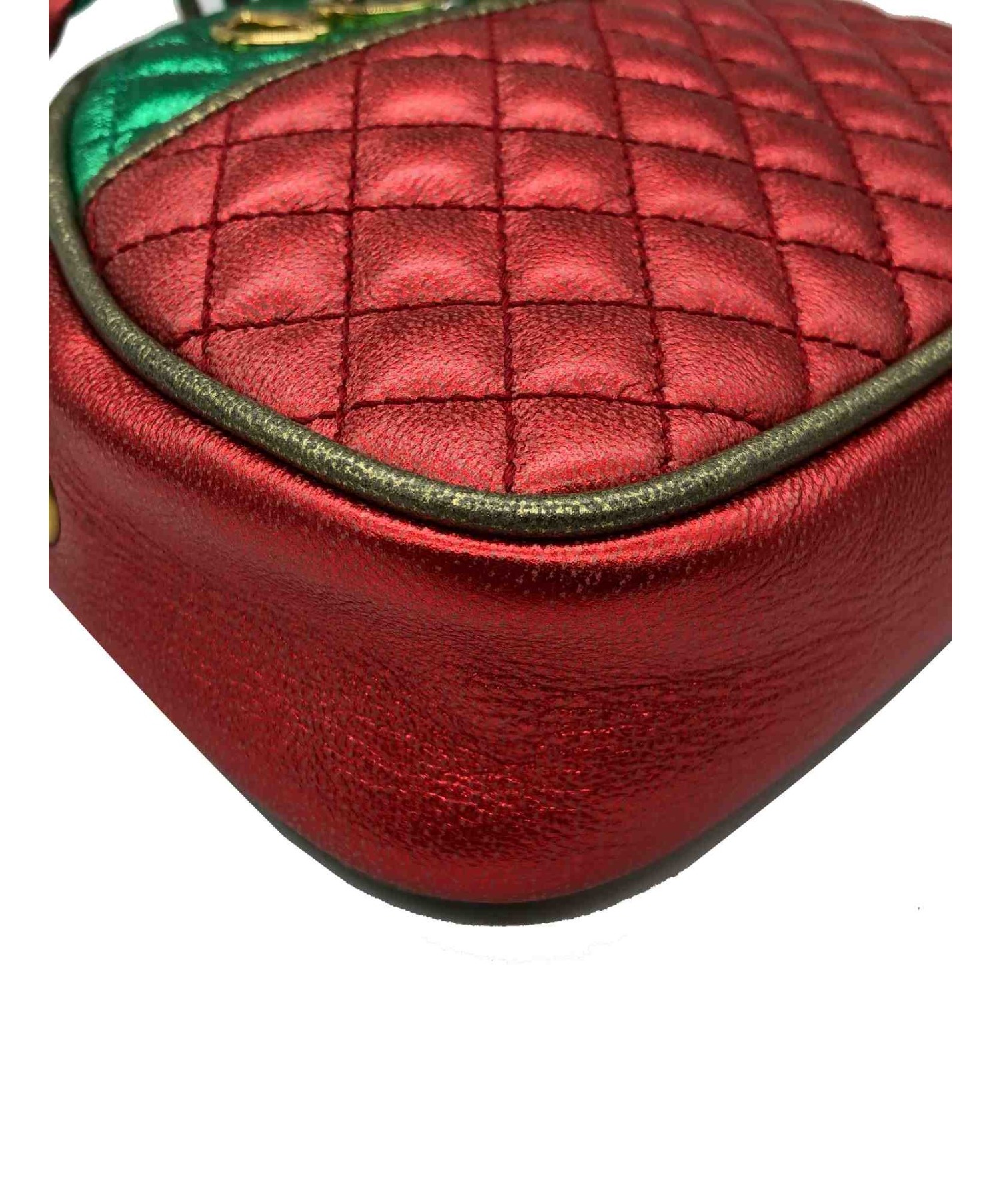 中古・古着通販】GUCCI (グッチ) キルティングミニショルダーバッグ 