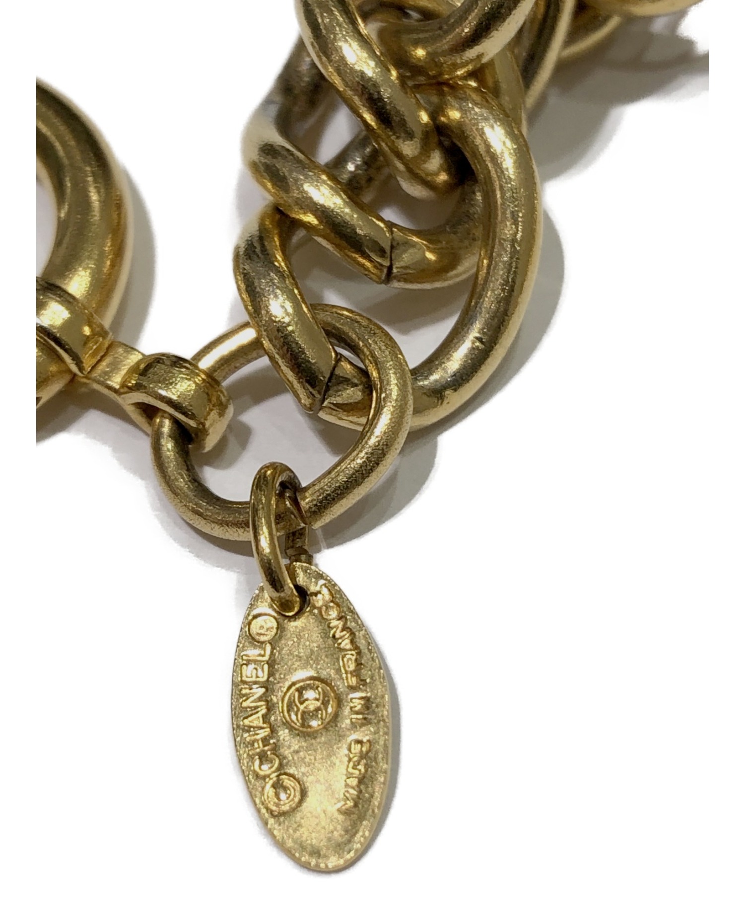 CHANEL ゴールド ヴィンテージ ブレスレット CHANEL ヴィンテージゴールドココチェーンブレスレット シャネル | 銀座屋