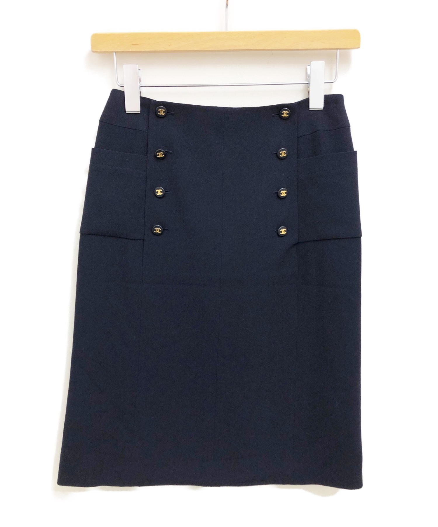 中古・古着通販】CHANEL (シャネル) ココマークボタンスカート