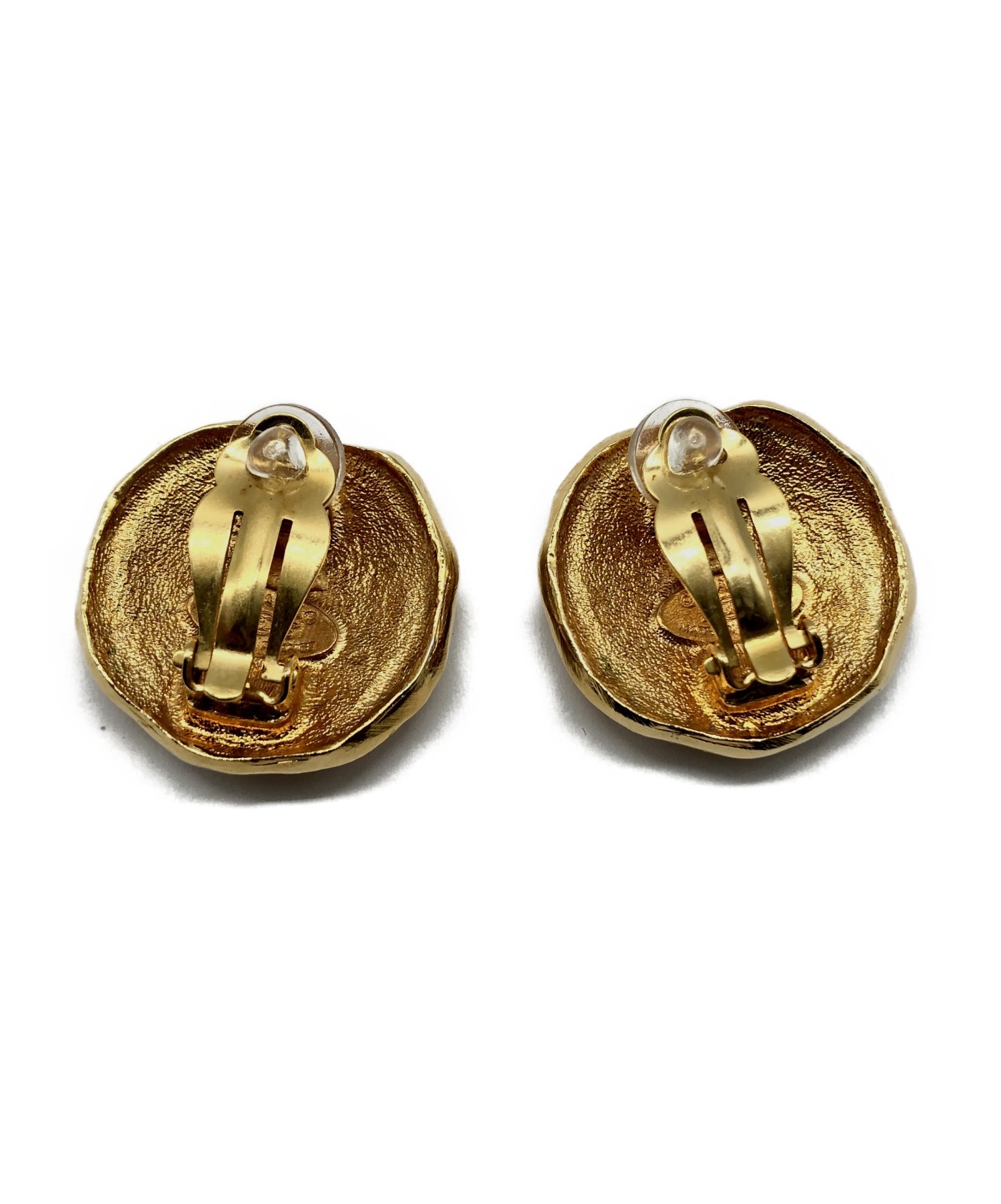 CHANEL フープ ロゴ イヤリング ヴィンテージ シャネル ゴールド CHANEL フープ ロゴ イヤリング ヴィンテージ シャネル ゴールド