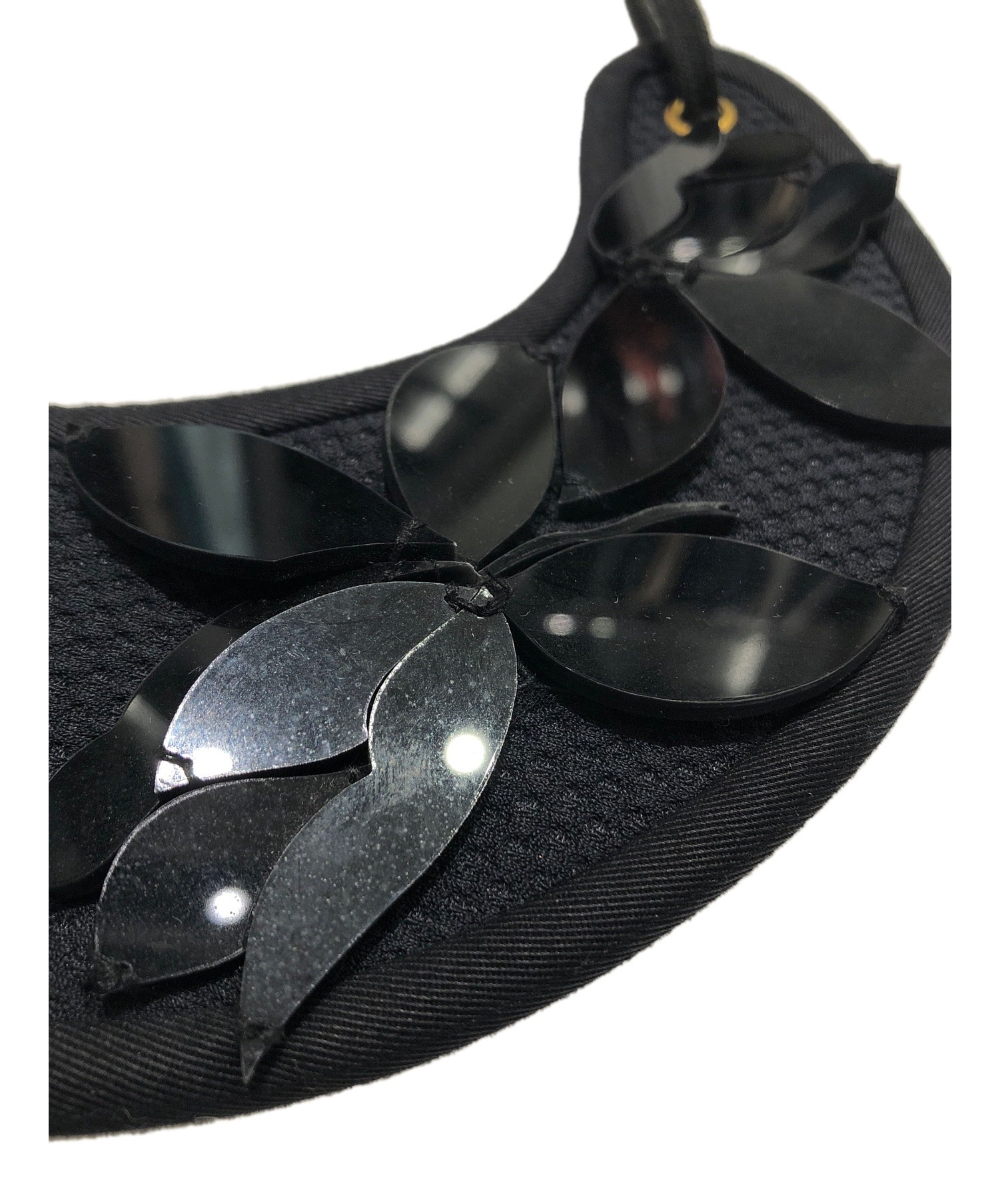 中古・古着通販】MARNI (マルニ) ビジュー付け襟 ブラック サイズ 