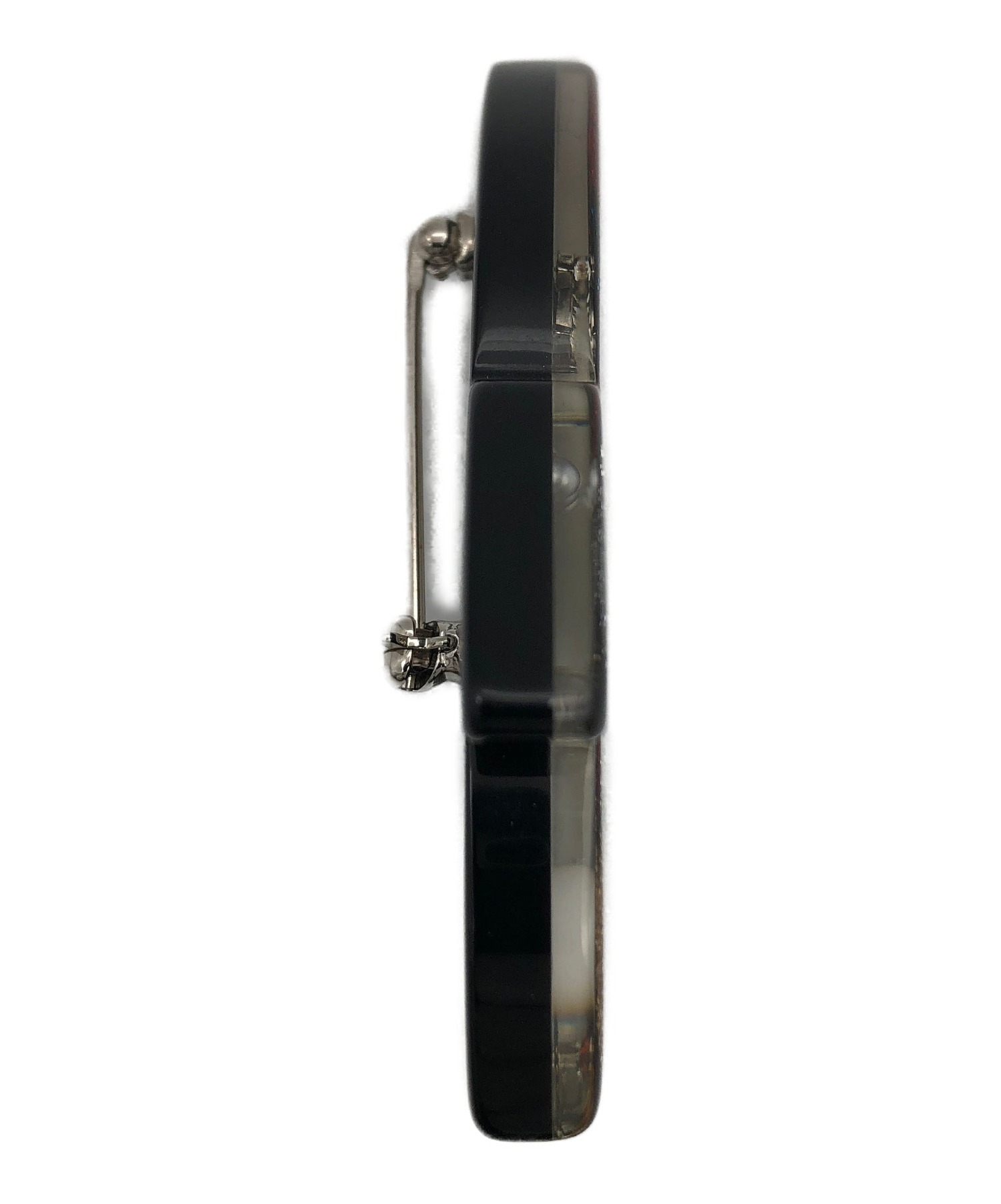 中古・古着通販】CHANEL (シャネル) ロケットモチーフブローチ レッド 