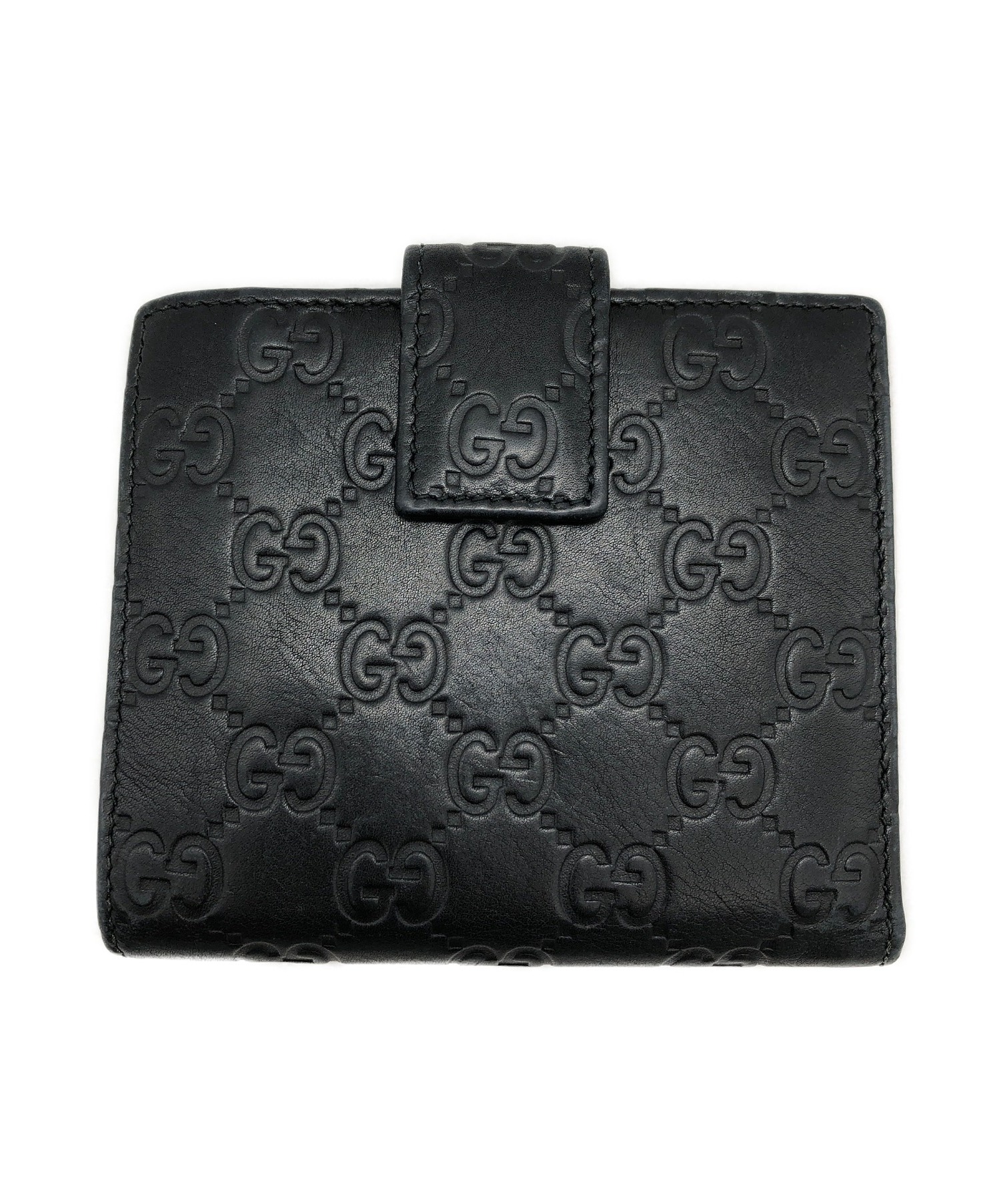中古・古着通販】GUCCI (グッチ) 2つ折り財布 ブラック サイズ