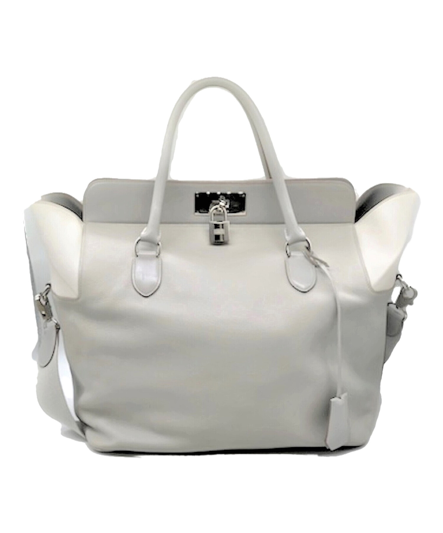 中古・古着通販】HERMES (エルメス) ツールボックス33 ホワイト×グレー