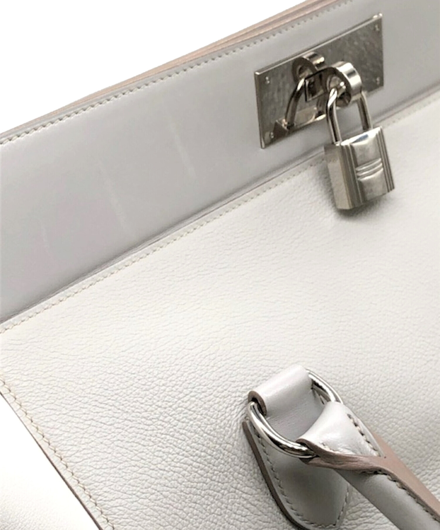 中古・古着通販】HERMES (エルメス) ツールボックス33 ホワイト×グレー