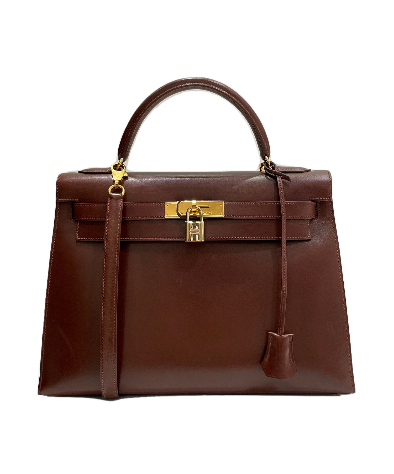 中古・古着通販】HERMES (エルメス) ケリー32 ブラウン サイズ:32
