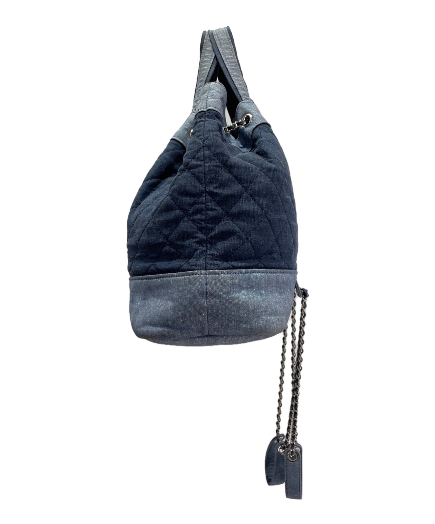 中古・古着通販】CHANEL (シャネル) マトラッセデニム巾着チェーン