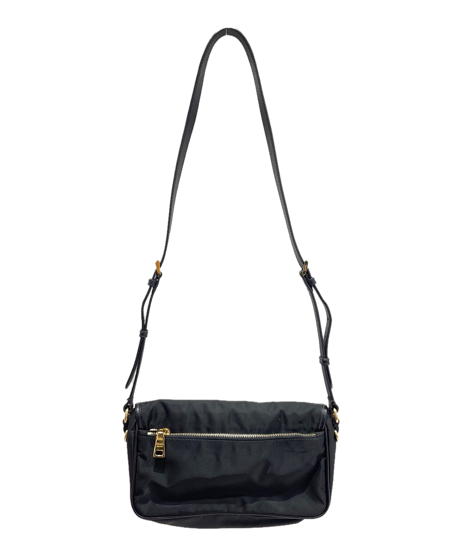 中古・古着通販】PRADA (プラダ) ナイロンショルダーバッグ ブラック