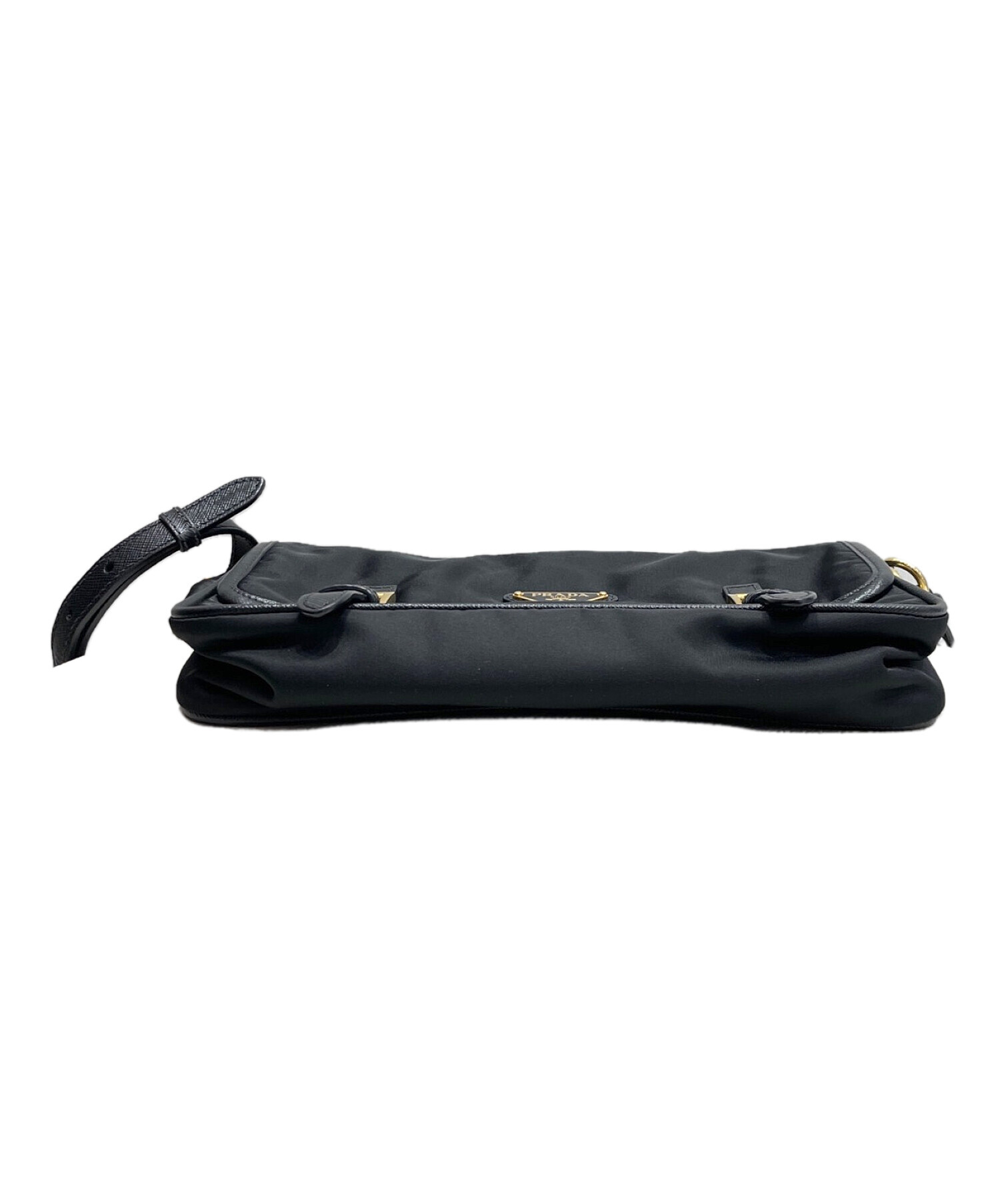 中古・古着通販】PRADA (プラダ) ナイロンショルダーバッグ ブラック