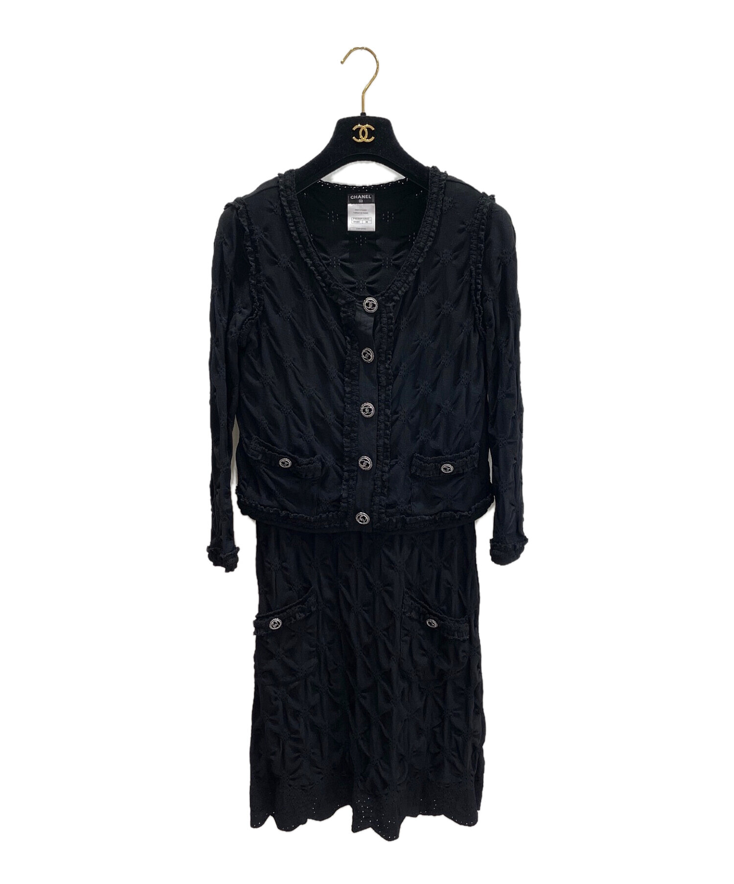 中古・古着通販】CHANEL (シャネル) ココボタンアンサンブル