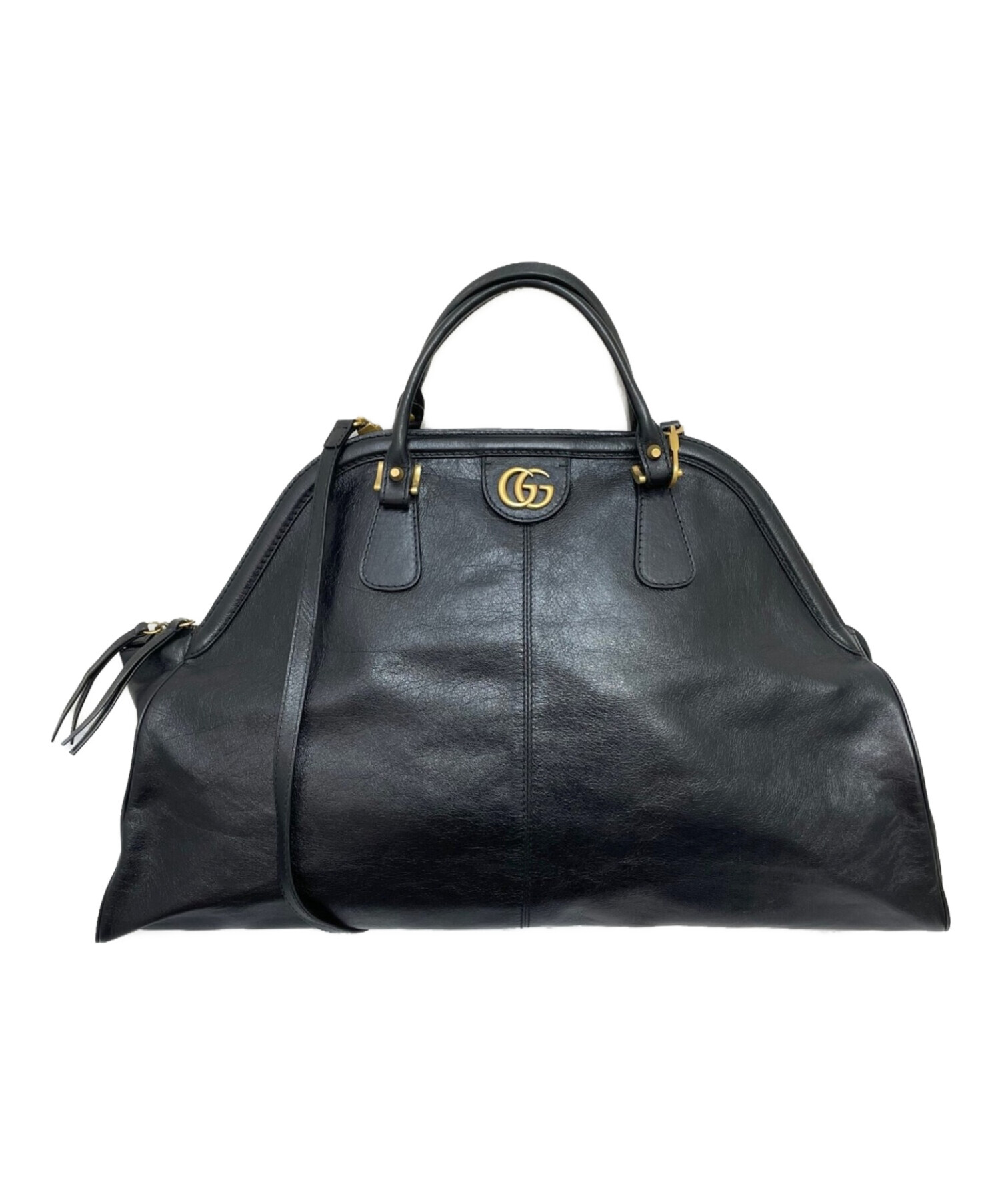 中古・古着通販】GUCCI (グッチ) リベル2WAYショルダーバッグ ブラック 
