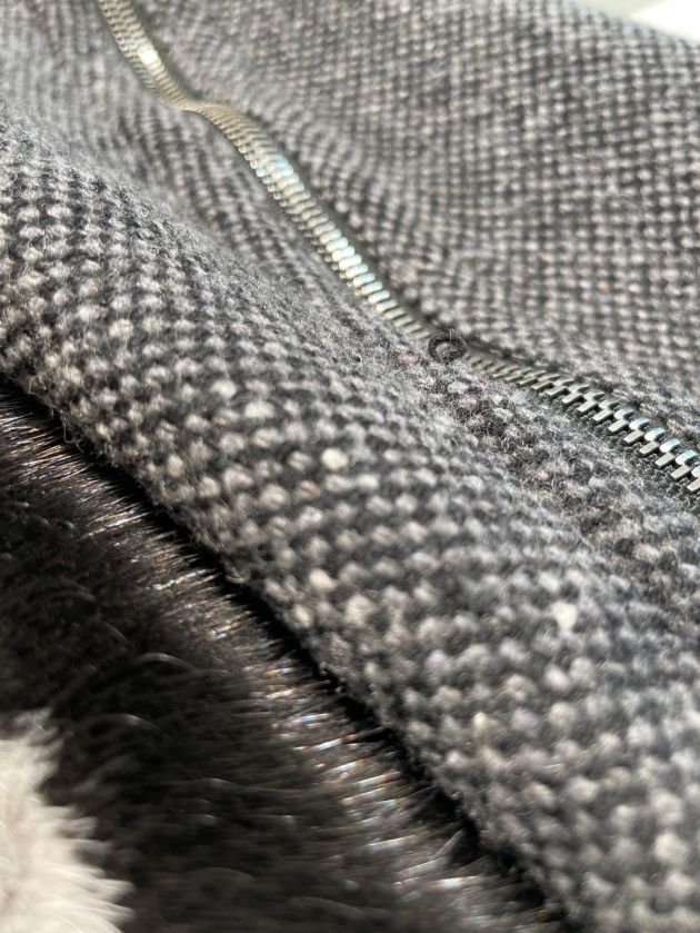 中古・古着通販】FENDI (フェンディ) ポケットファーコート グレー