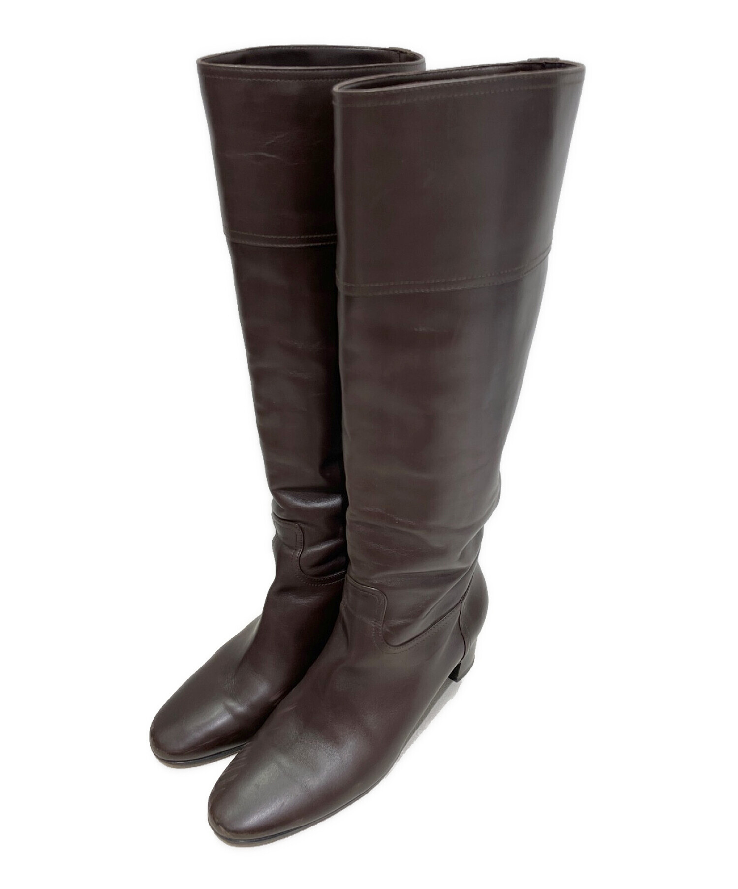 中古・古着通販】HERMES (エルメス) ロングブーツ ブラウン サイズ:36