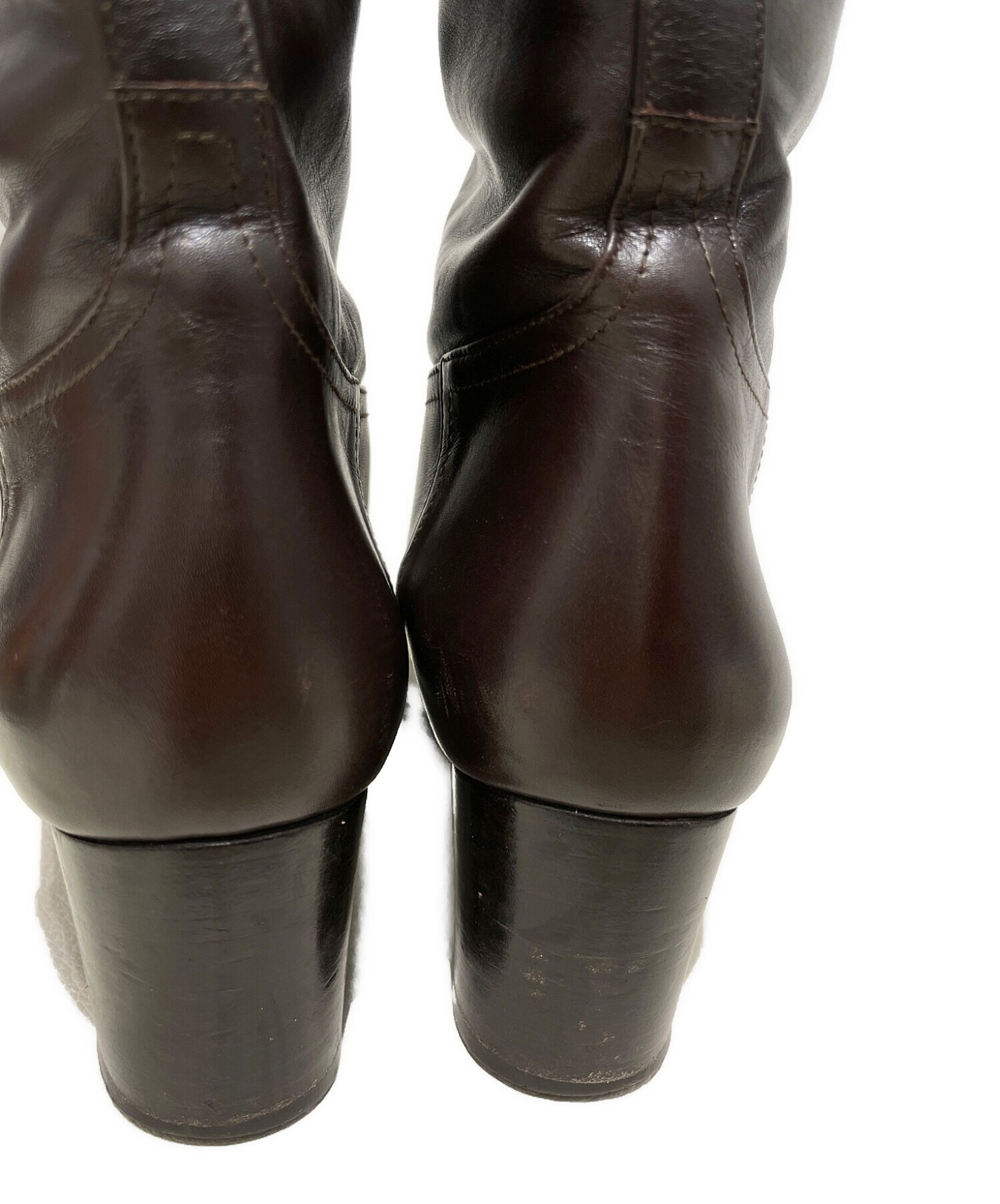 中古・古着通販】HERMES (エルメス) ロングブーツ ブラウン サイズ:36