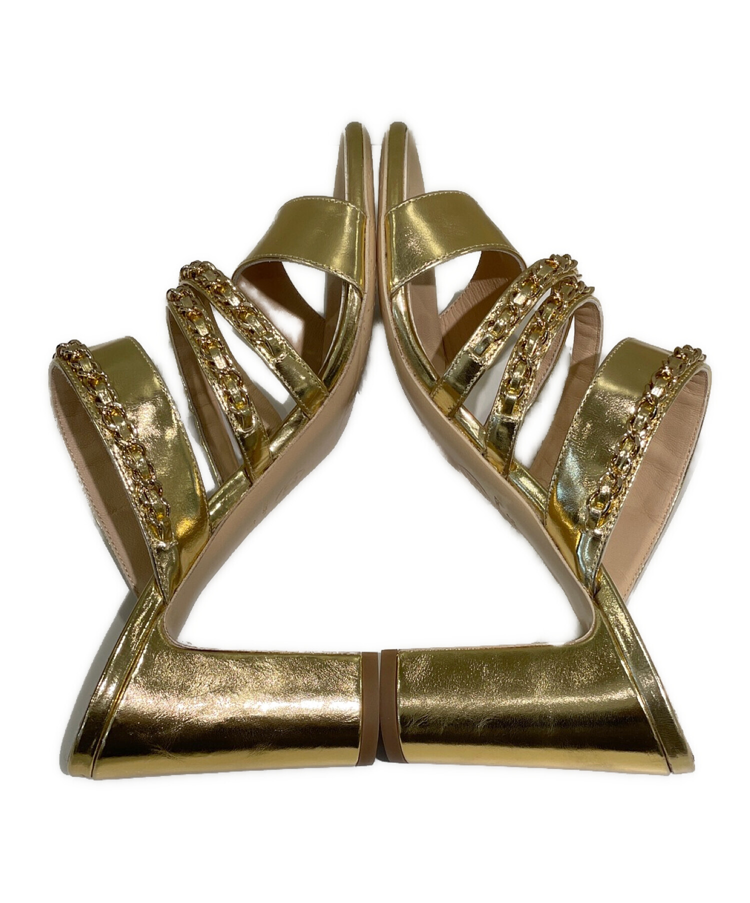 中古・古着通販】CHANEL (シャネル) チェーンデザインサンダル