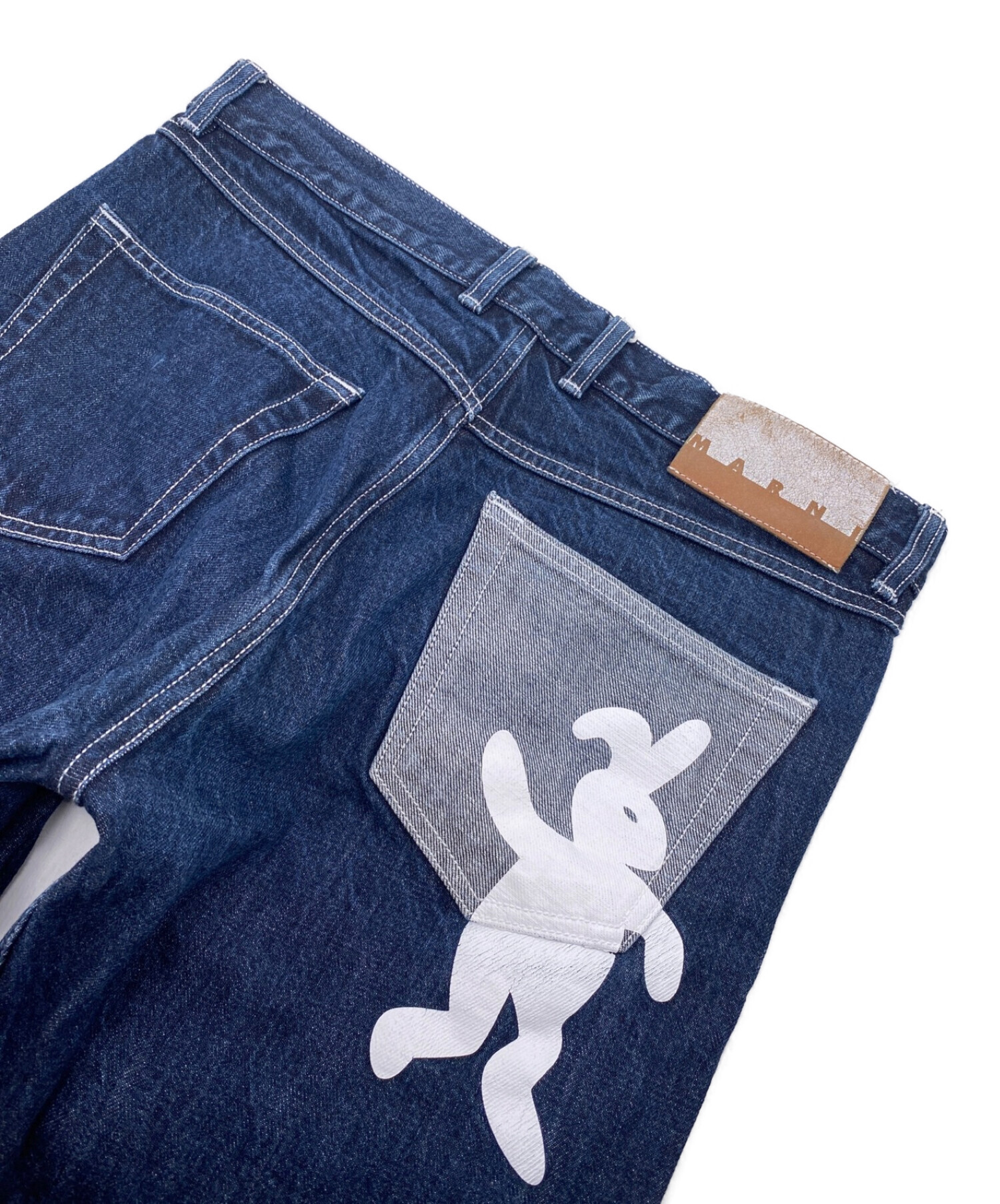 中古・古着通販】MARNI (マルニ) ダンスバニーデニムパンツ インディゴ