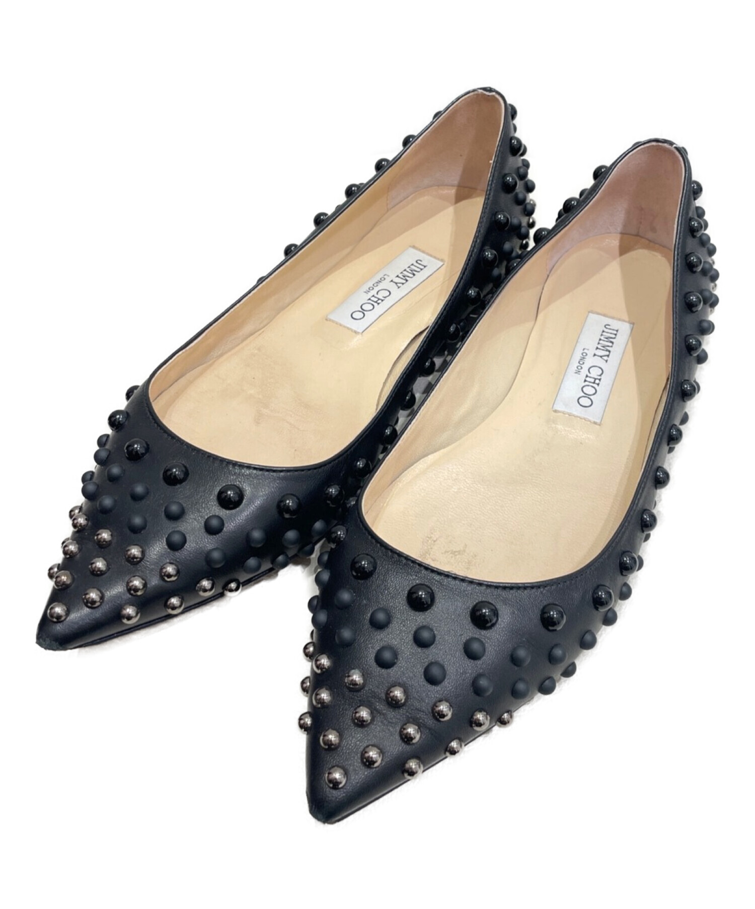 中古・古着通販】JIMMY CHOO (ジミーチュウ) スタッズパンプス