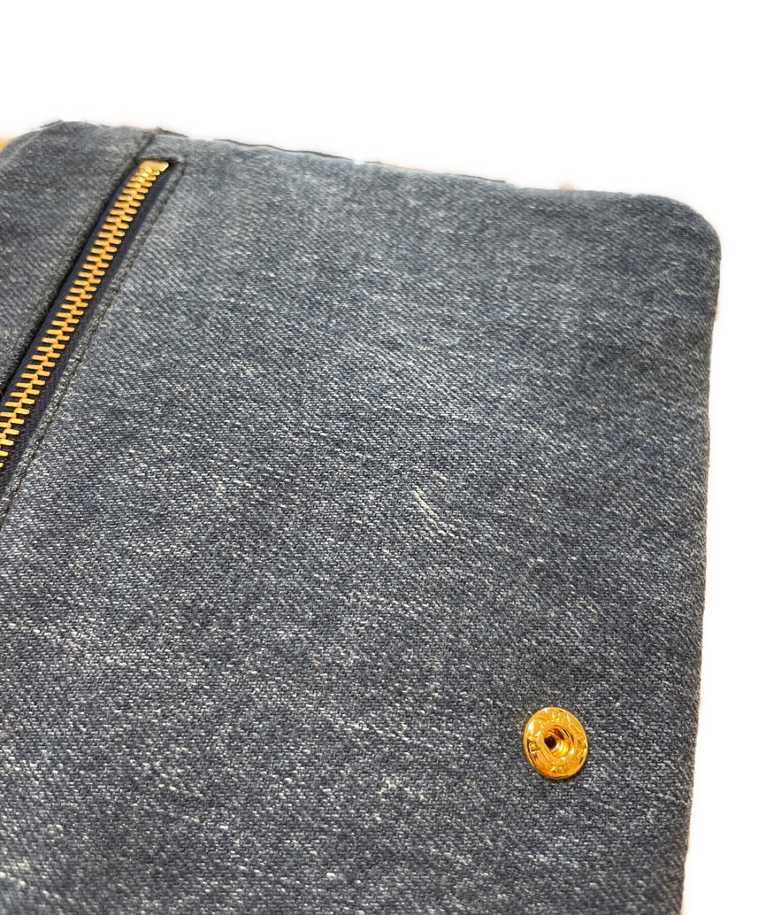 中古・古着通販】PRADA (プラダ) デニムクラッチバッグ インディゴ