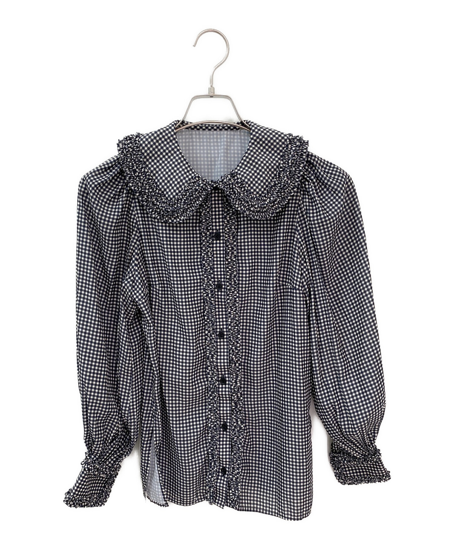 cygne シーニュ　トップス　ブラウス 中古・古着通販】cygne (シーニュ) とんがりパフスリーブブラウス