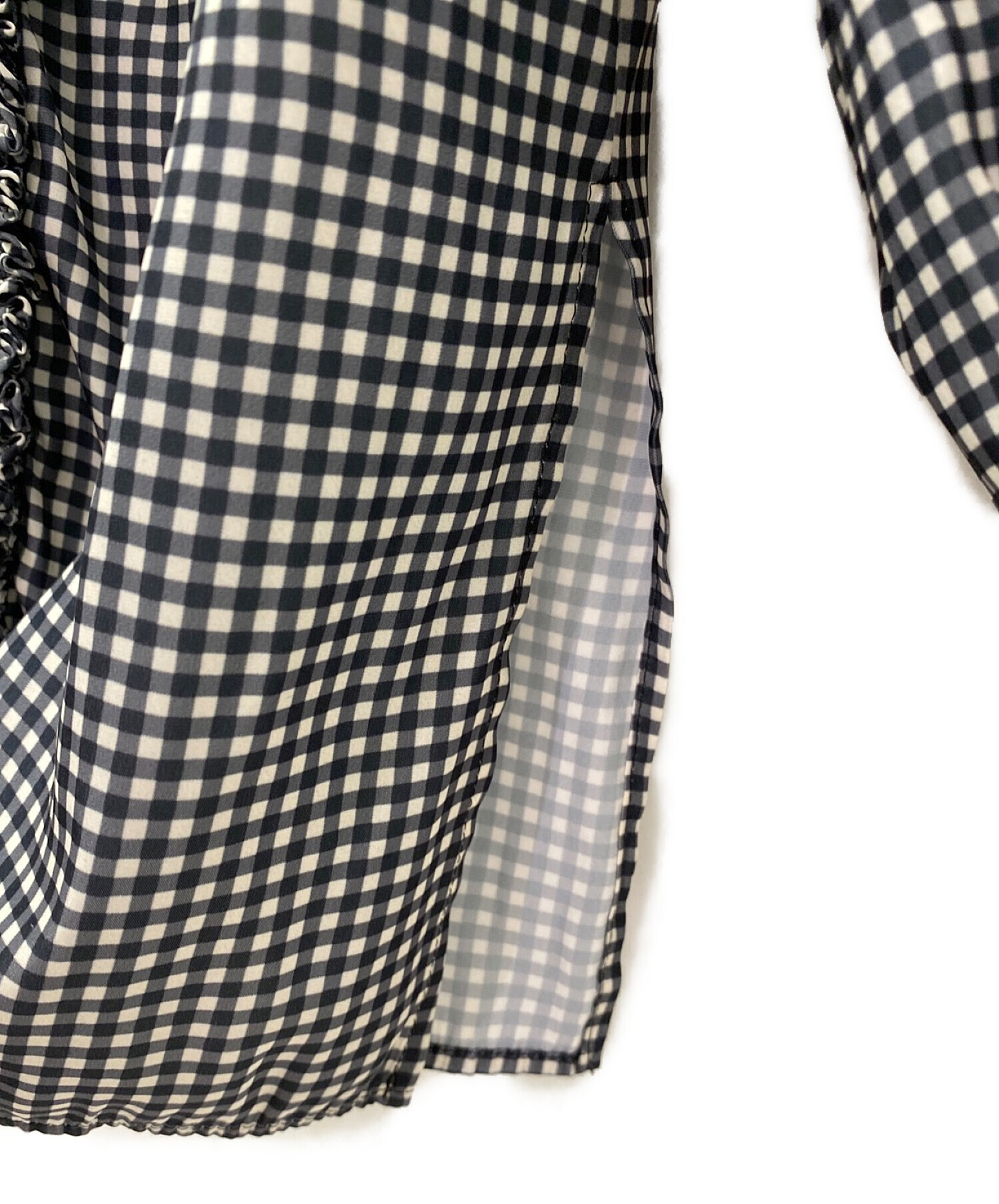 中古・古着通販】cygne (シーニュ) sweetieギンガムチェックブラウス  