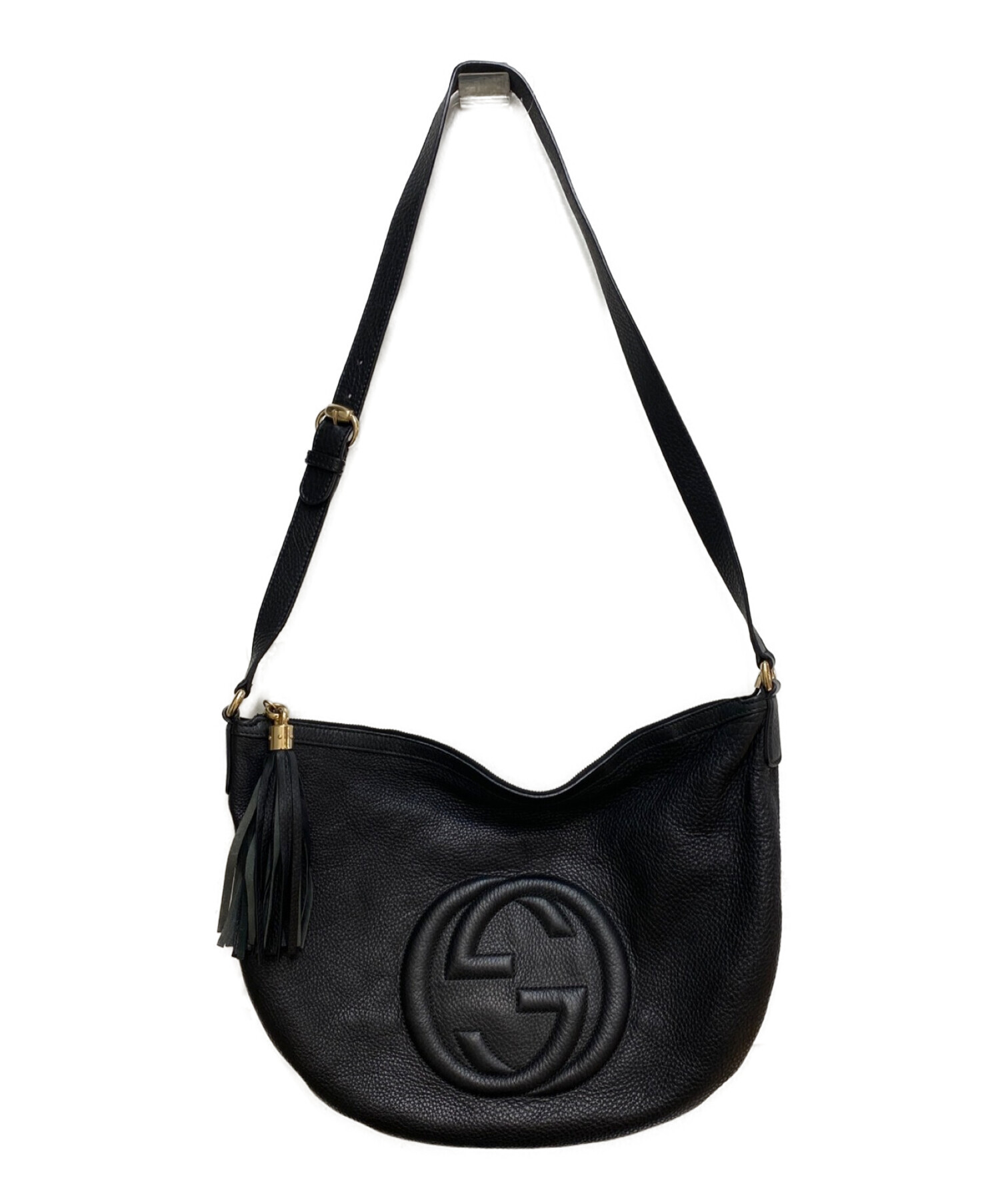 中古・古着通販】GUCCI (グッチ) ソーホーショルダーバッグ ブラック 
