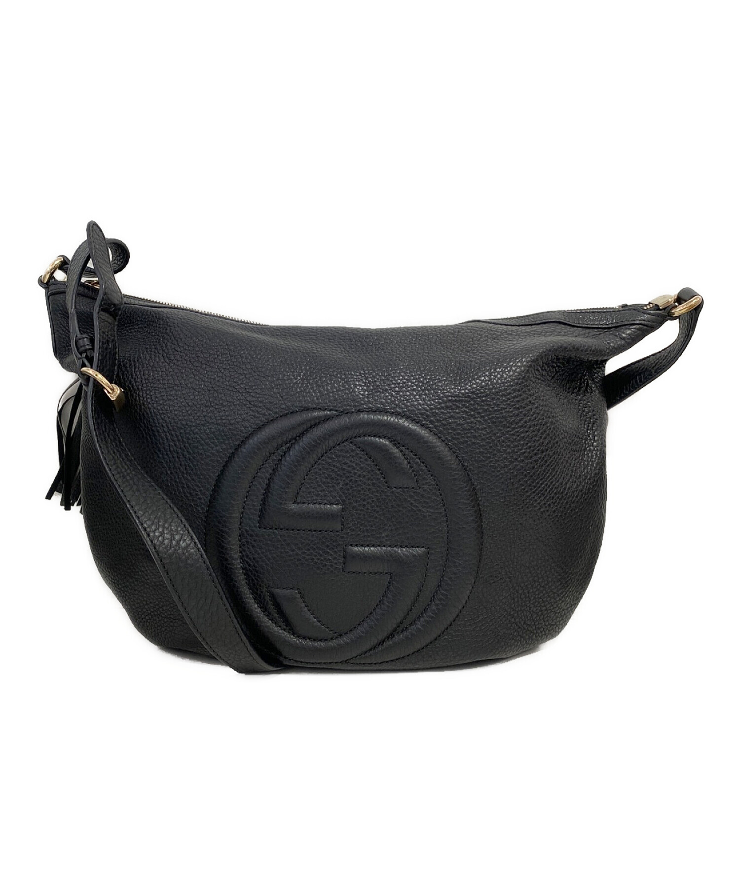 中古・古着通販】GUCCI (グッチ) ソーホーショルダーバッグ ブラック 