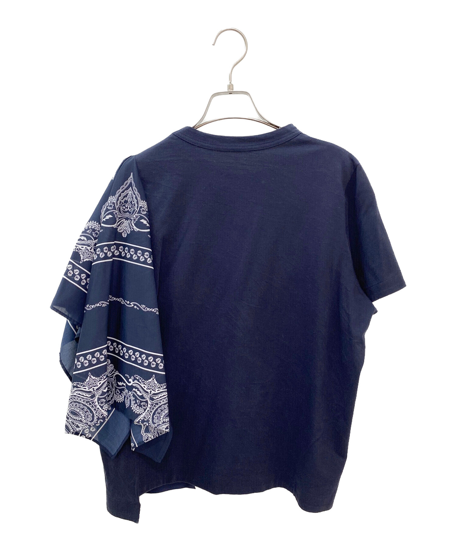 中古・古着通販】sacai (サカイ) バンダナドッキングデザインTシャツ