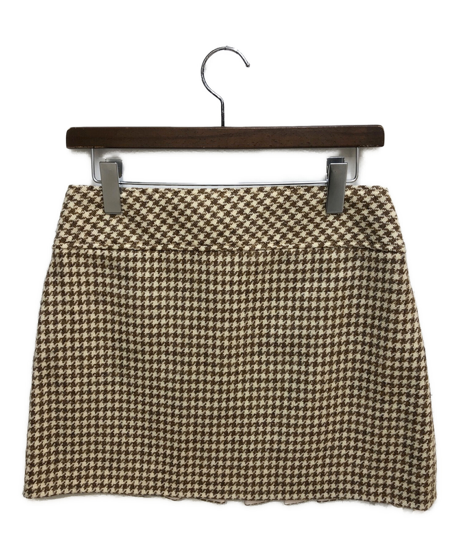 GUCCI グッチ　Aラインスカート　チェック　美品 美品】GUCCI グッチ ロングスカート チェック マルチカラー Aライン