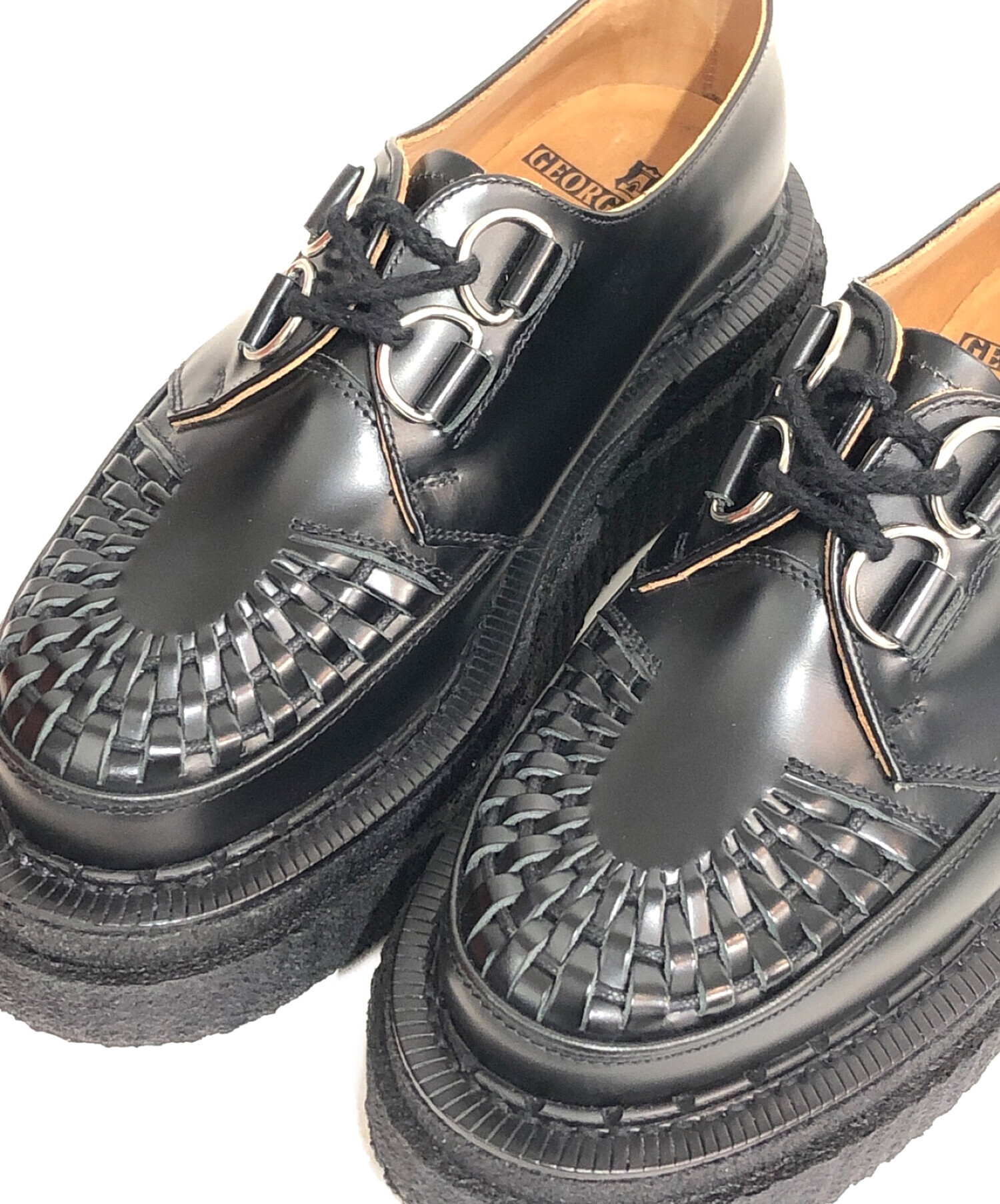 中古・古着通販】sacai (サカイ) ×GEORGE COX クリーパー ブラック