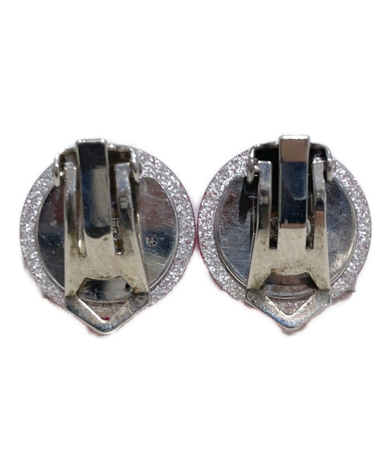 中古・古着通販】CHANEL (シャネル) ココマークラメイヤリング ピンク