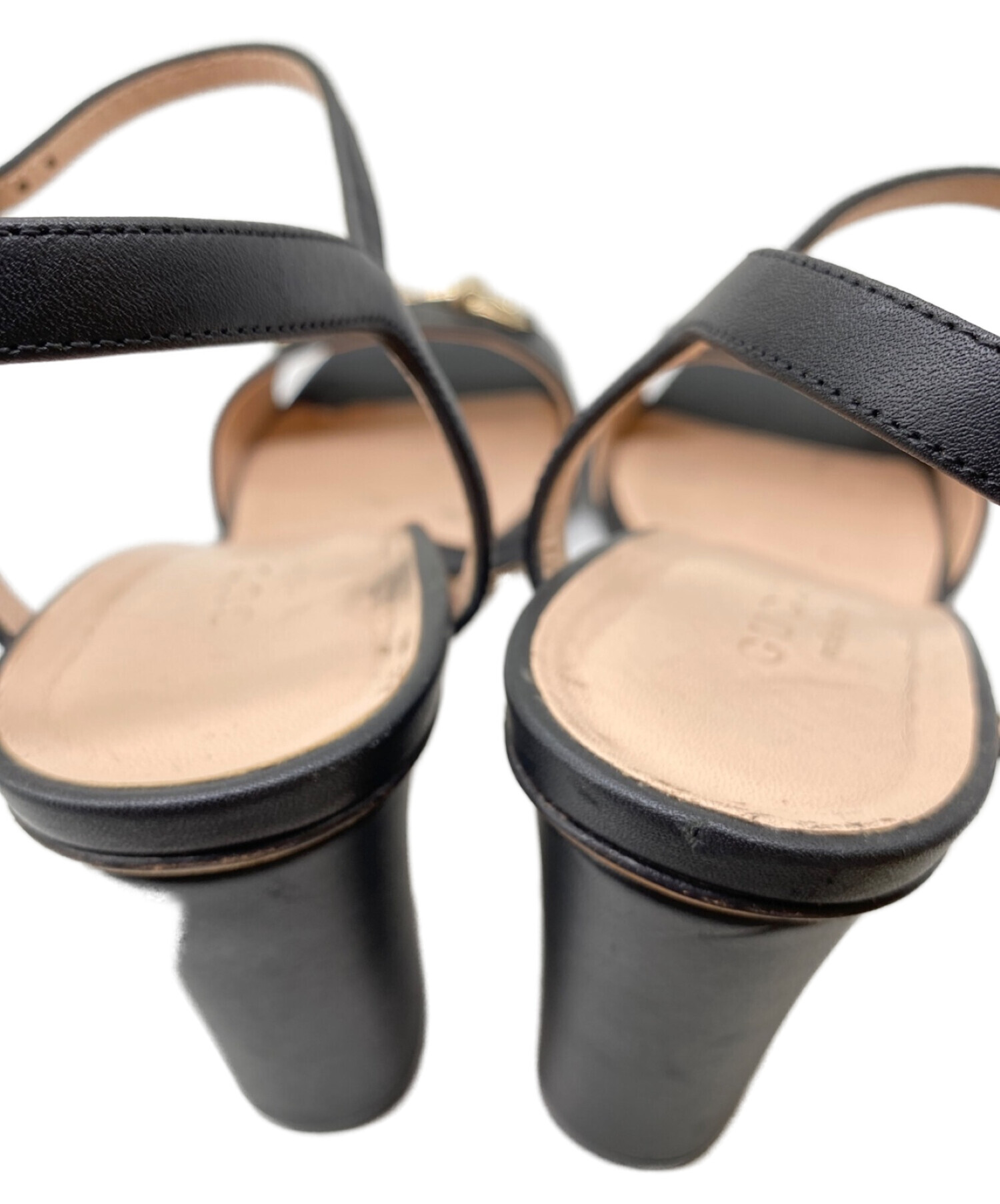 中古・古着通販】GUCCI (グッチ) ホースビットサンダル ブラック 