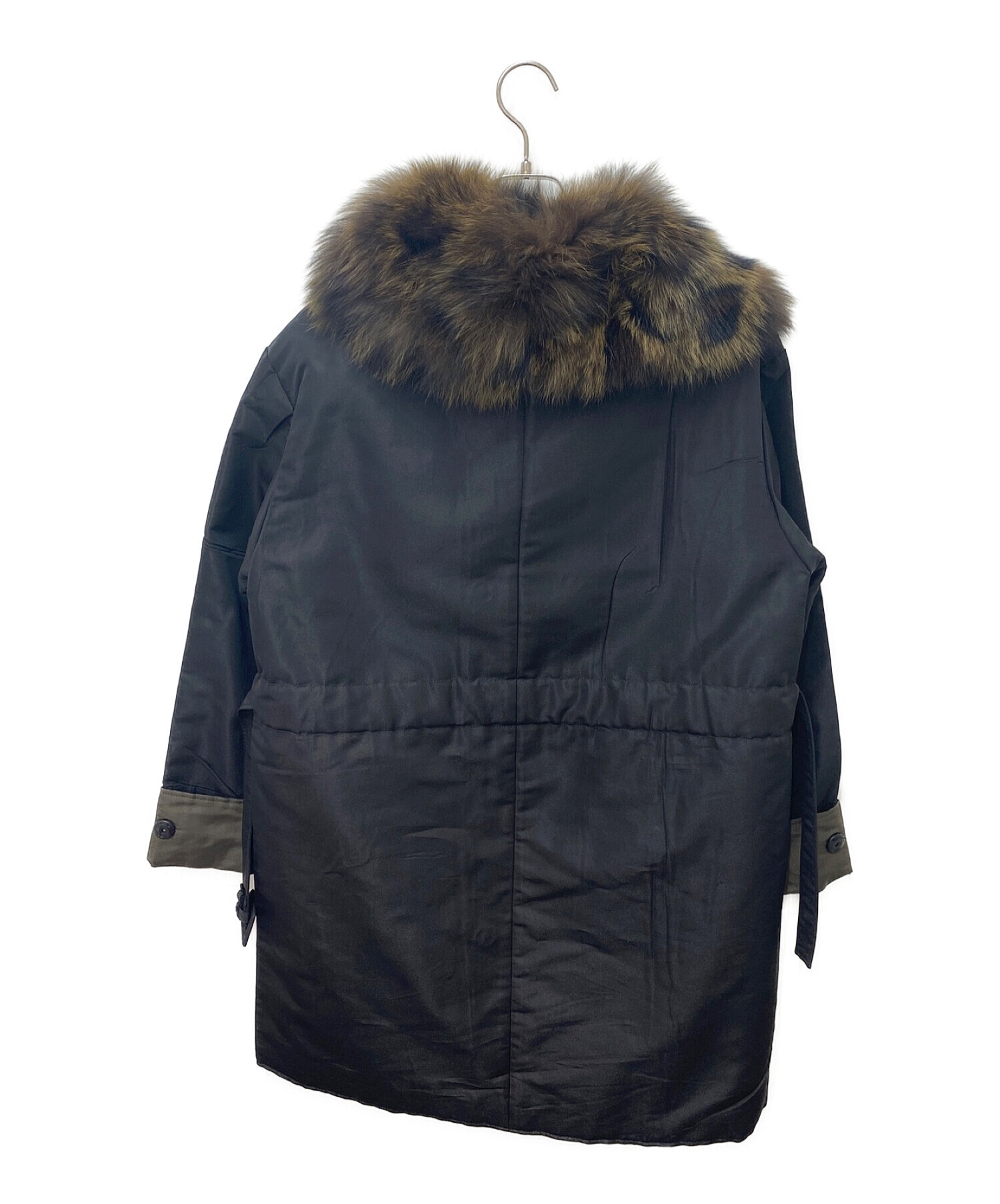 beyond 様PRADA ファーコート ブラック/ブラウン　42S 中古・古着通販】PRADA (プラダ) インナー付ファーコート ブラック