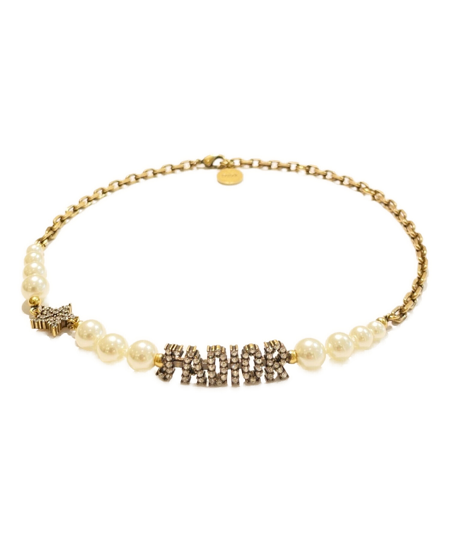 Dior 新品チェーンチョーカー ゴールド 中古・古着通販】Christian Dior (クリスチャン ディオール) ジャ