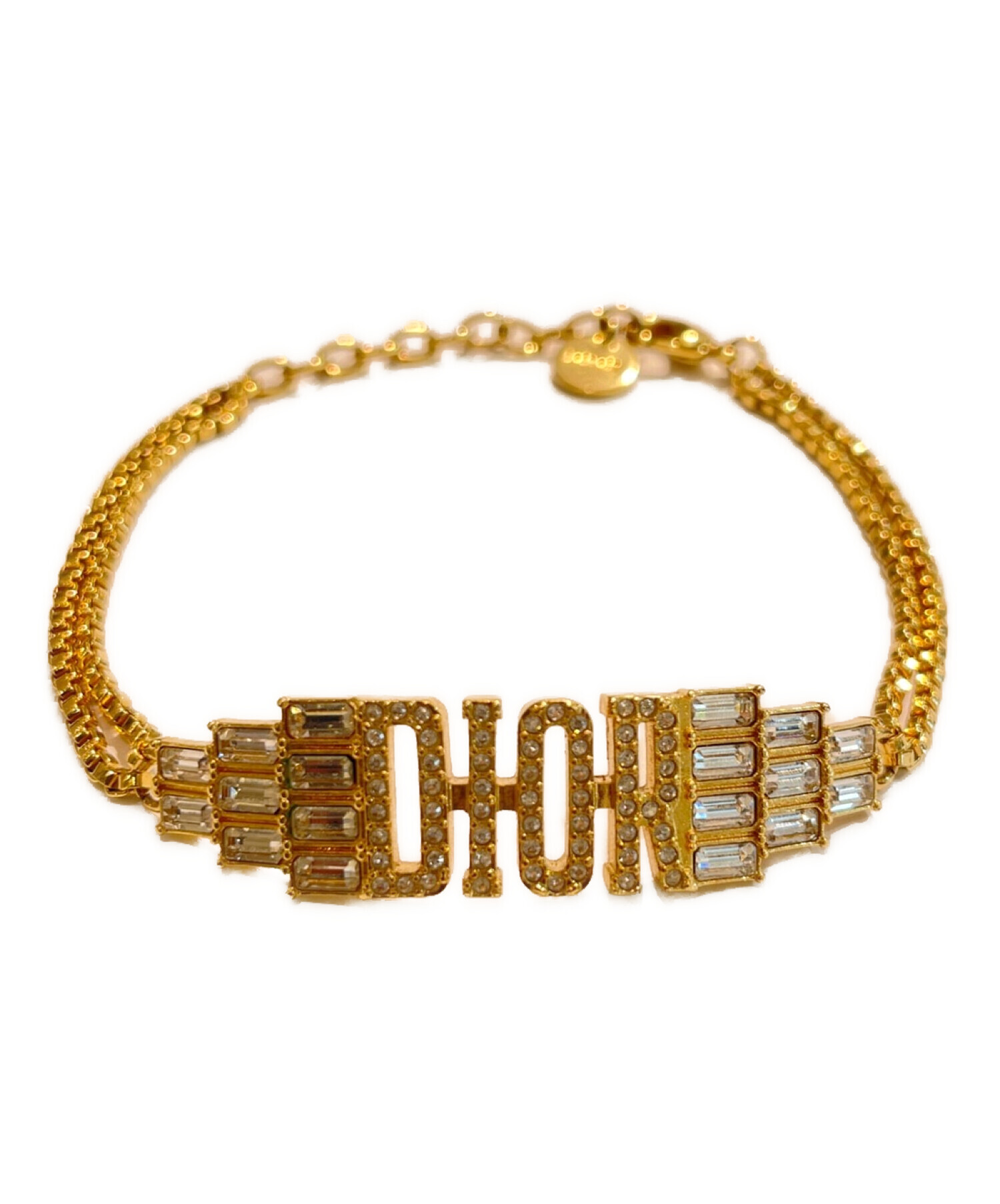 Christian Dior　ロゴ　ゴールドブレスレット クリスチャンディオール 中古・古着通販】Christian Dior (クリスチャン ディオール) DIORロゴ