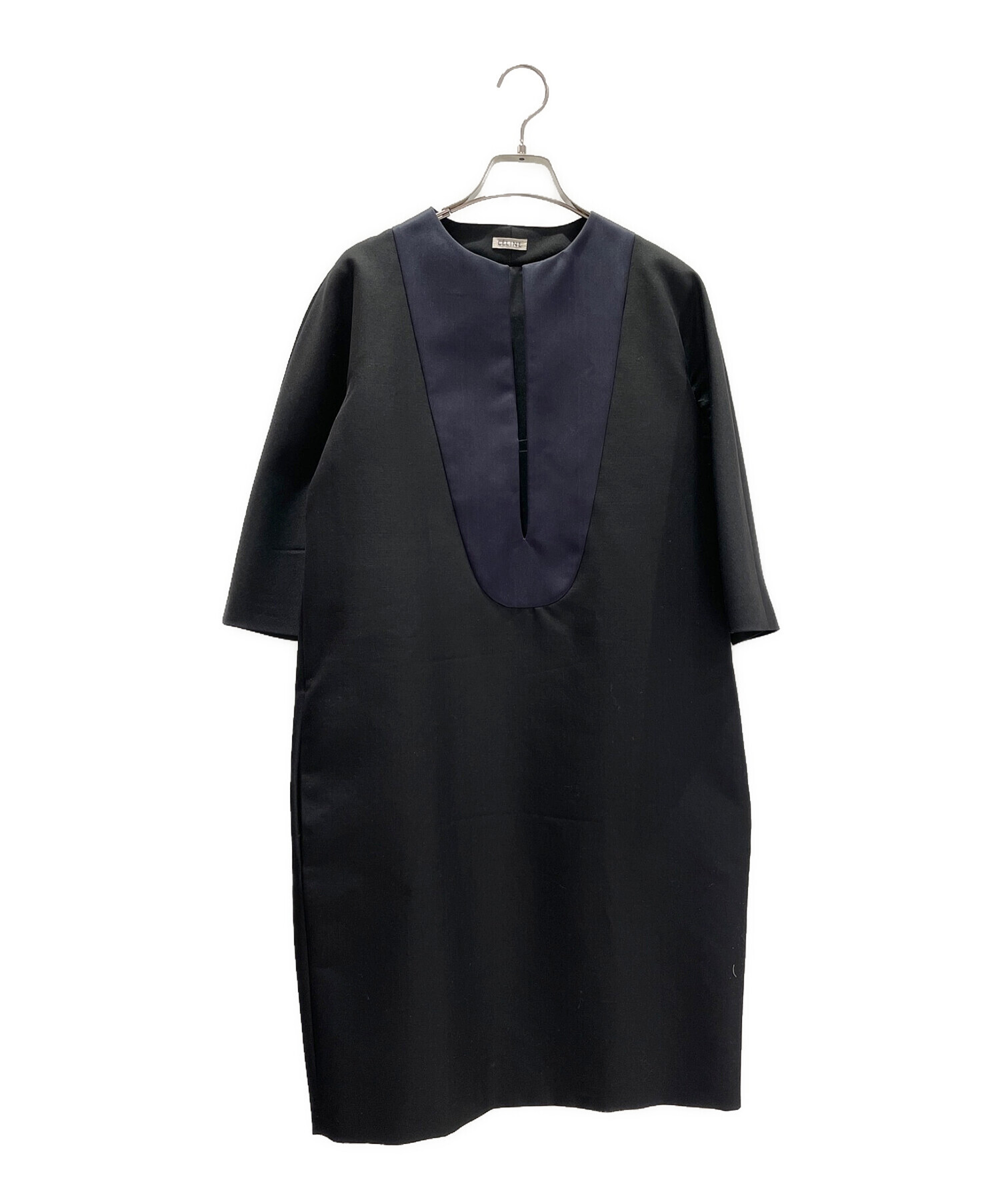 中古・古着通販】CELINE (セリーヌ) PHOEBE PHILO BLACK WOOL SILK