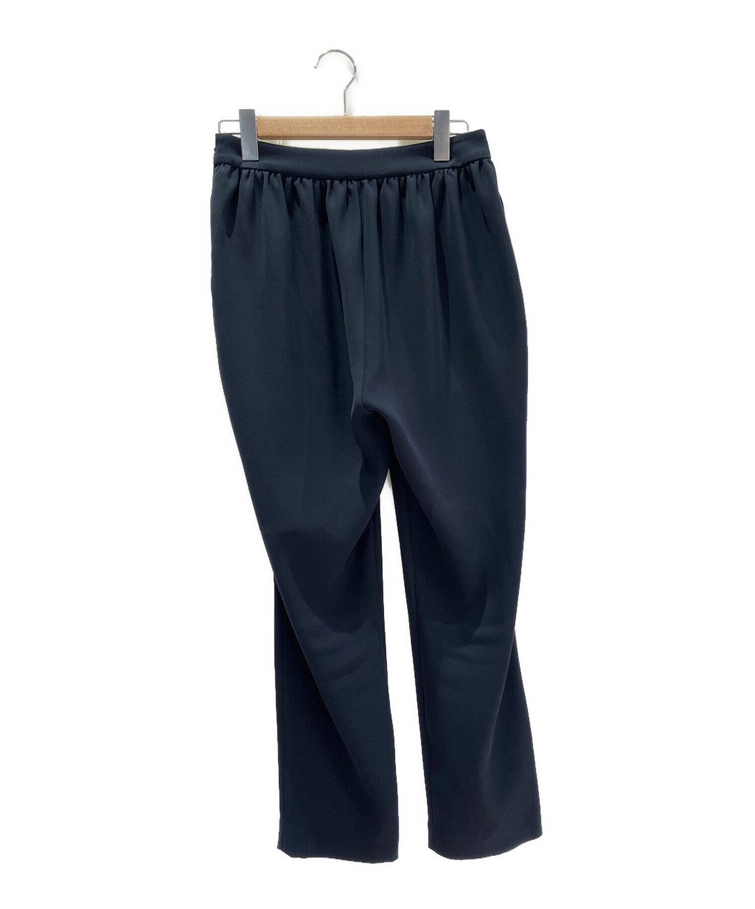 ヨーコチャン ハイウェストギャザーパンツ 36 ネイビー YOKO CHAN ヨーコチャン ハイウエストギャザーパンツ 36 ネイビー 36