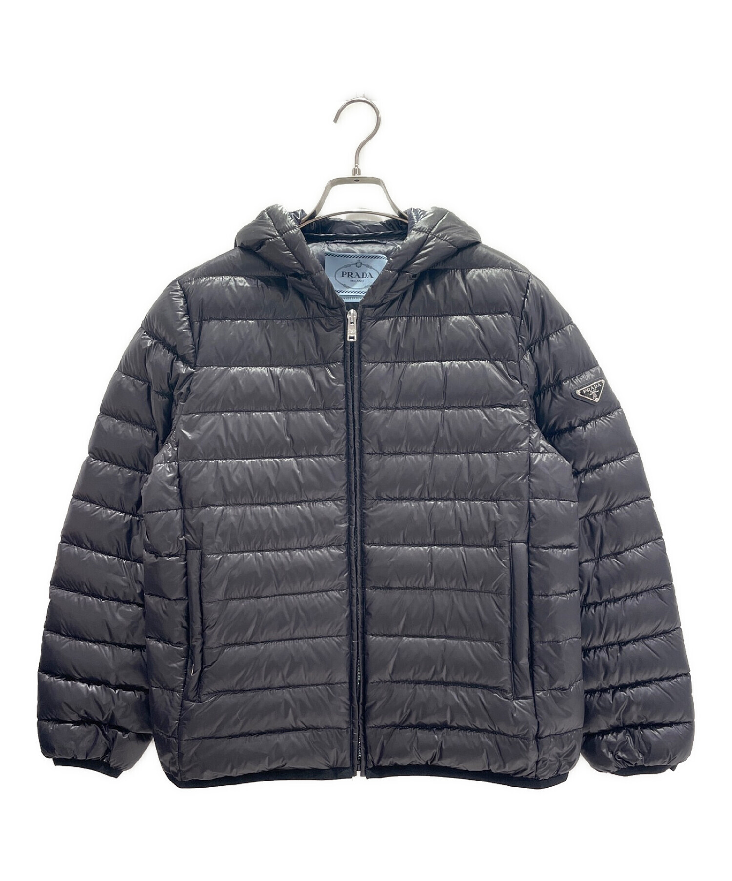 prada 2016 リバーシブルフード付きジャケット XS PRADA（プラダ） リバーシブルジャケット フード付アウター パット入り