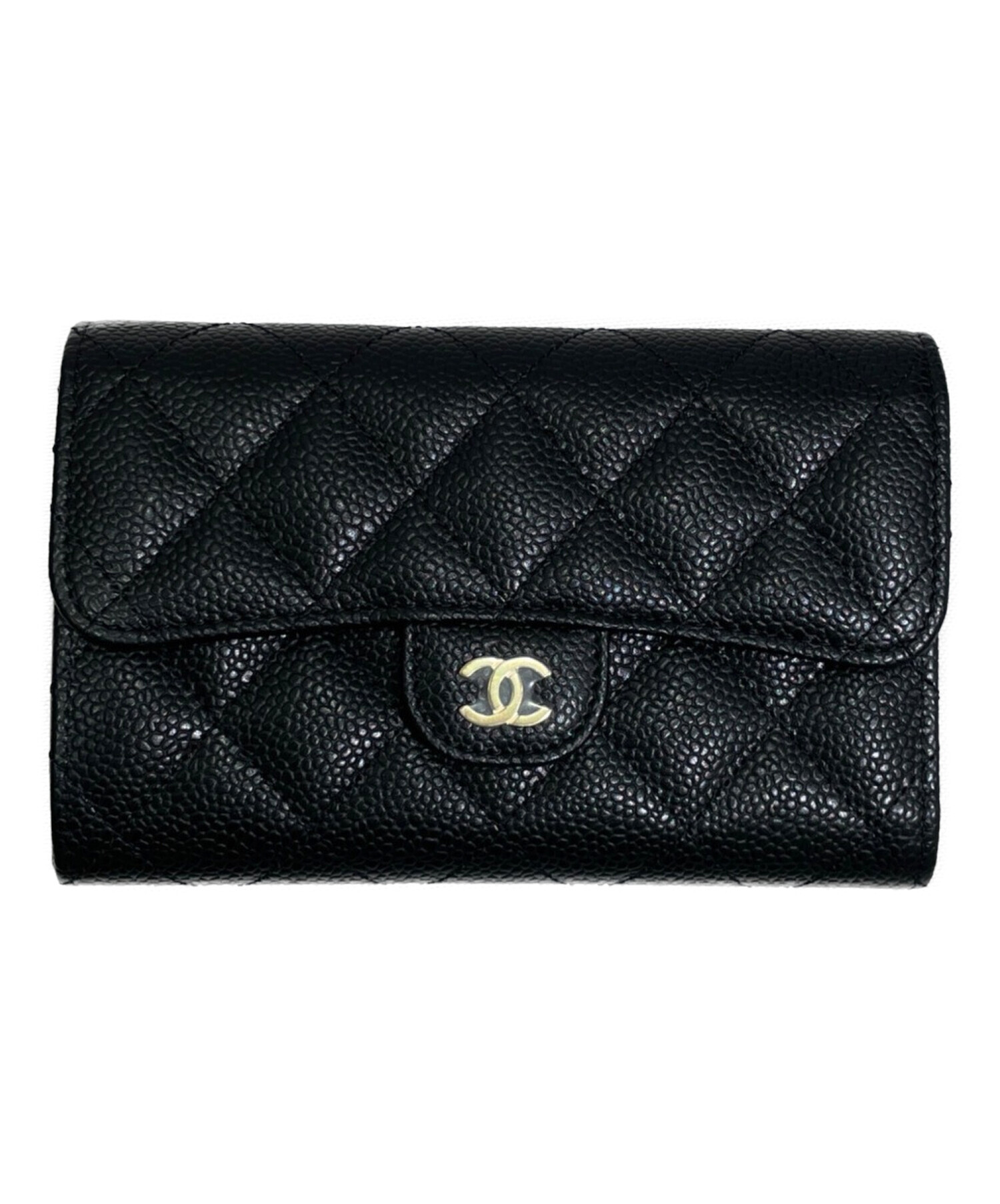 中古・古着通販】CHANEL (シャネル) ミディアムフラップウォレット 