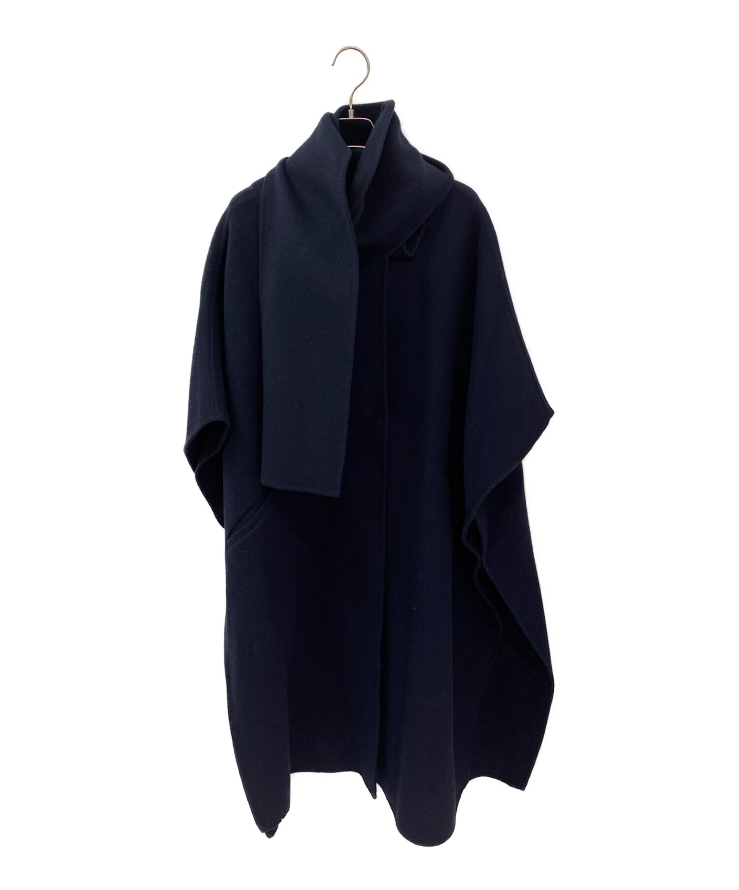 セルフォード ポンチョコート　紺色　美品 中古・古着通販】CELFORD (セルフォード) リバーポンチョコート