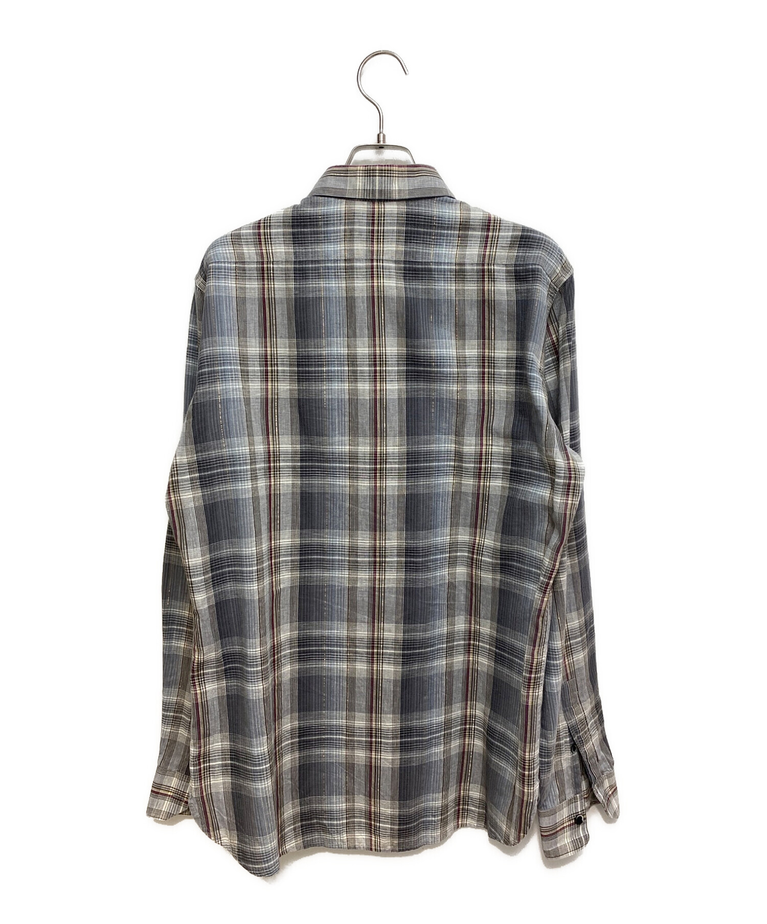 Saint Laurent Paris チェックシャツ 中古・古着通販】Saint Laurent Paris (サンローランパリ) チェック
