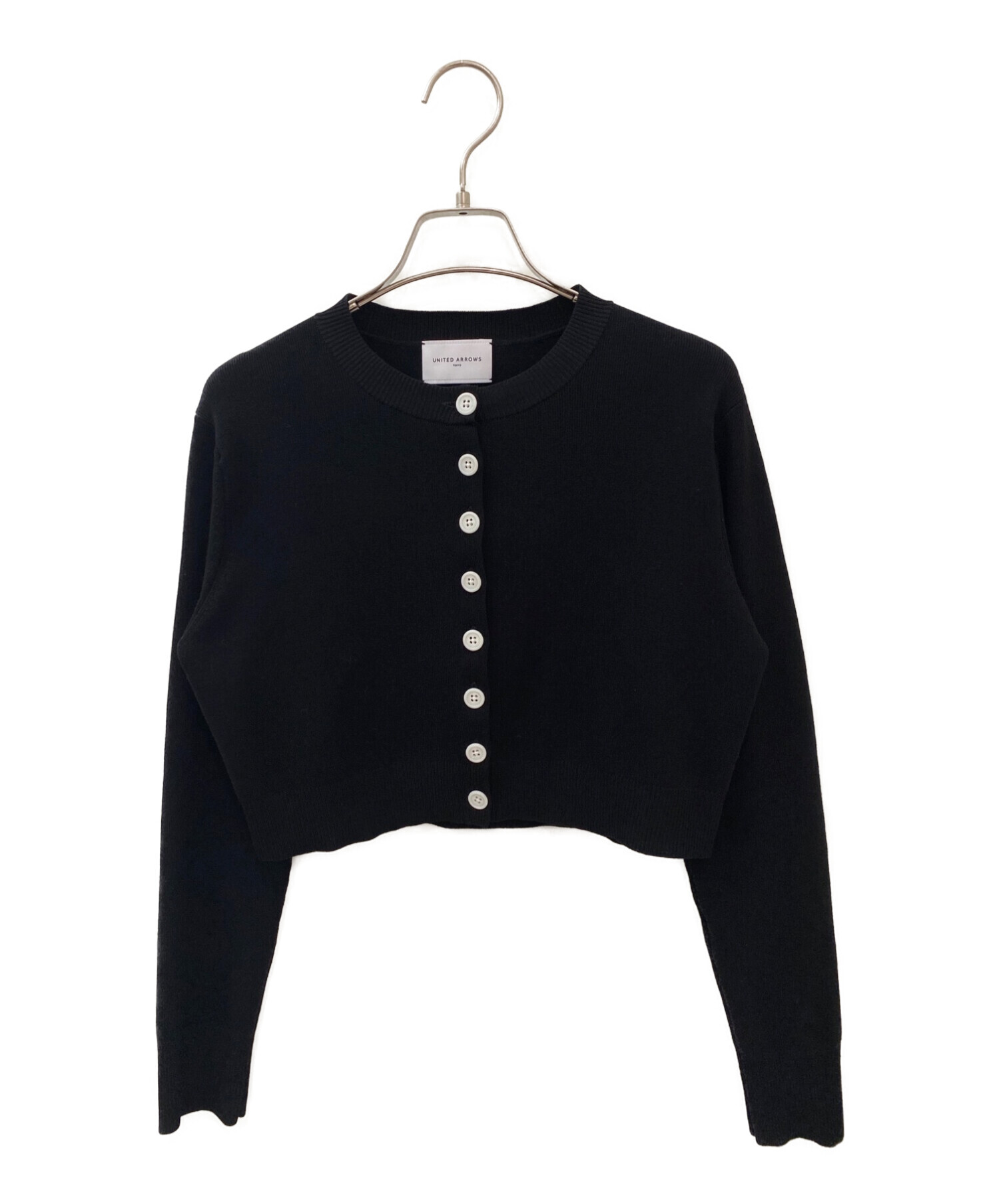 UNITED ARROWS ユナイテッドアローズ カーディガン M 黒 【古着】【中古】【送料無料】 UNITED ARROWS - UNITED ARROWS ユナイテッドアローズ カーディガン M