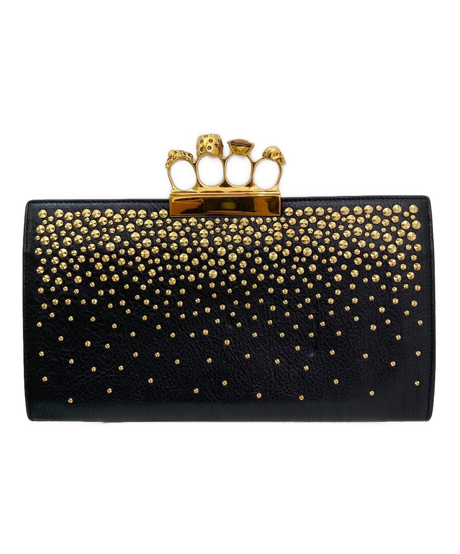 アレキサンダーマックイーン/クラッチバッグ/MANTA(マンタ)/黒×マルチ