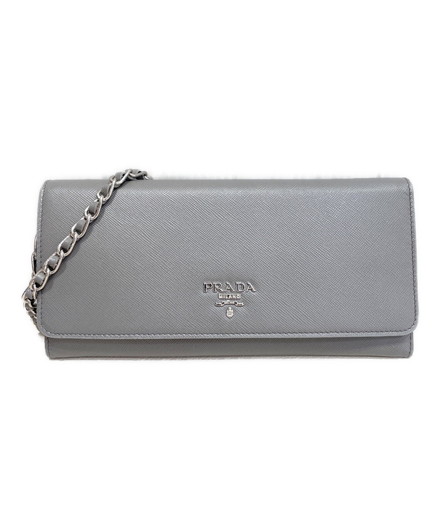 中古・古着通販】PRADA (プラダ) サフィアーノチェーンウォレット 