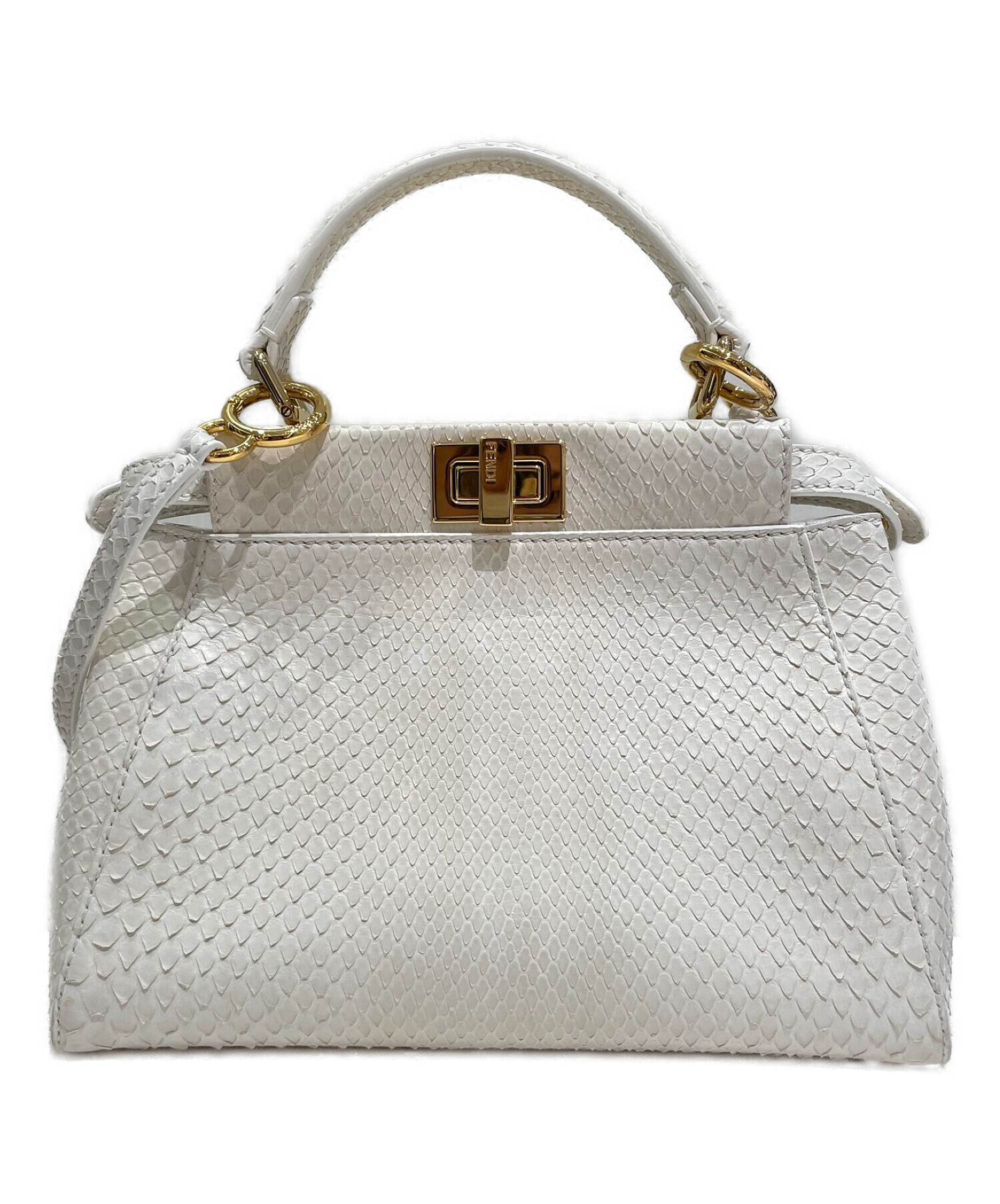 中古・古着通販】FENDI (フェンディ) ピーカブーミニ ホワイト サイズ 