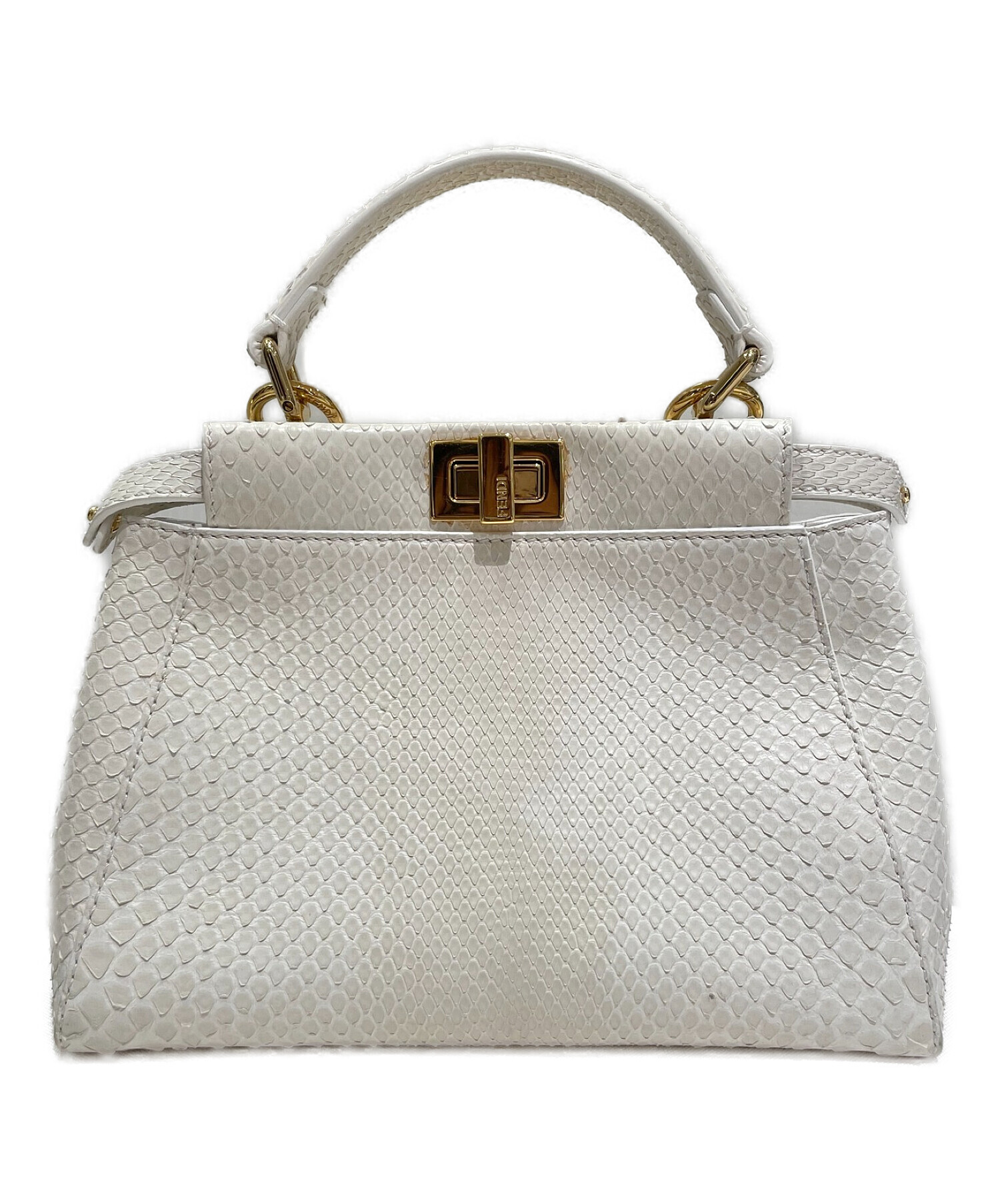 中古・古着通販】FENDI (フェンディ) ピーカブーミニ ホワイト サイズ 