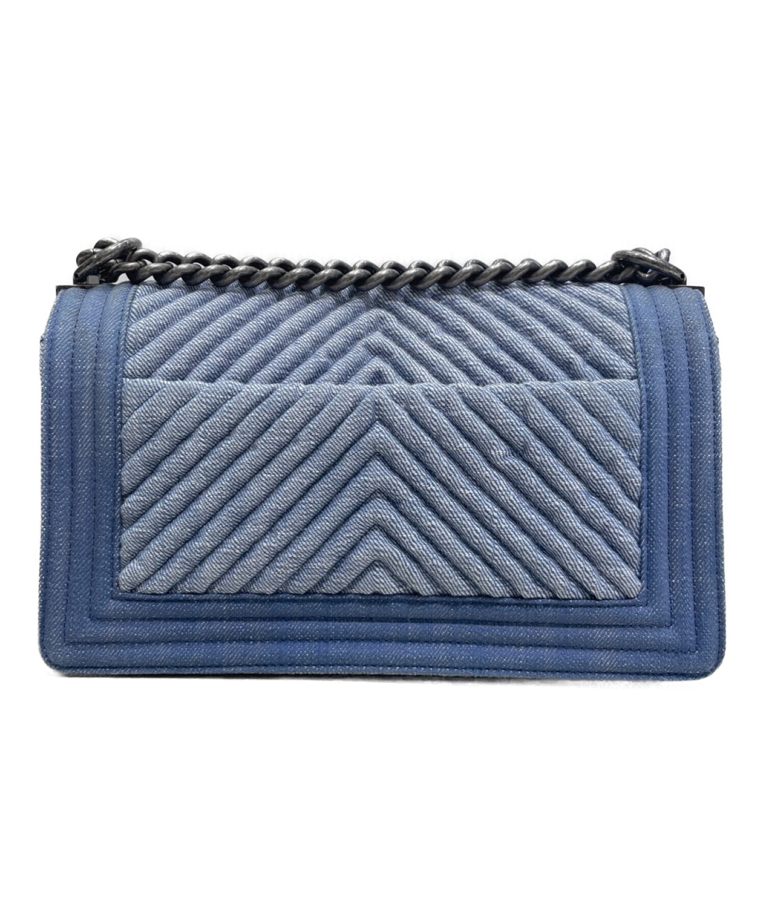 中古・古着通販】CHANEL (シャネル) ボーイシャネル デニムショルダー 